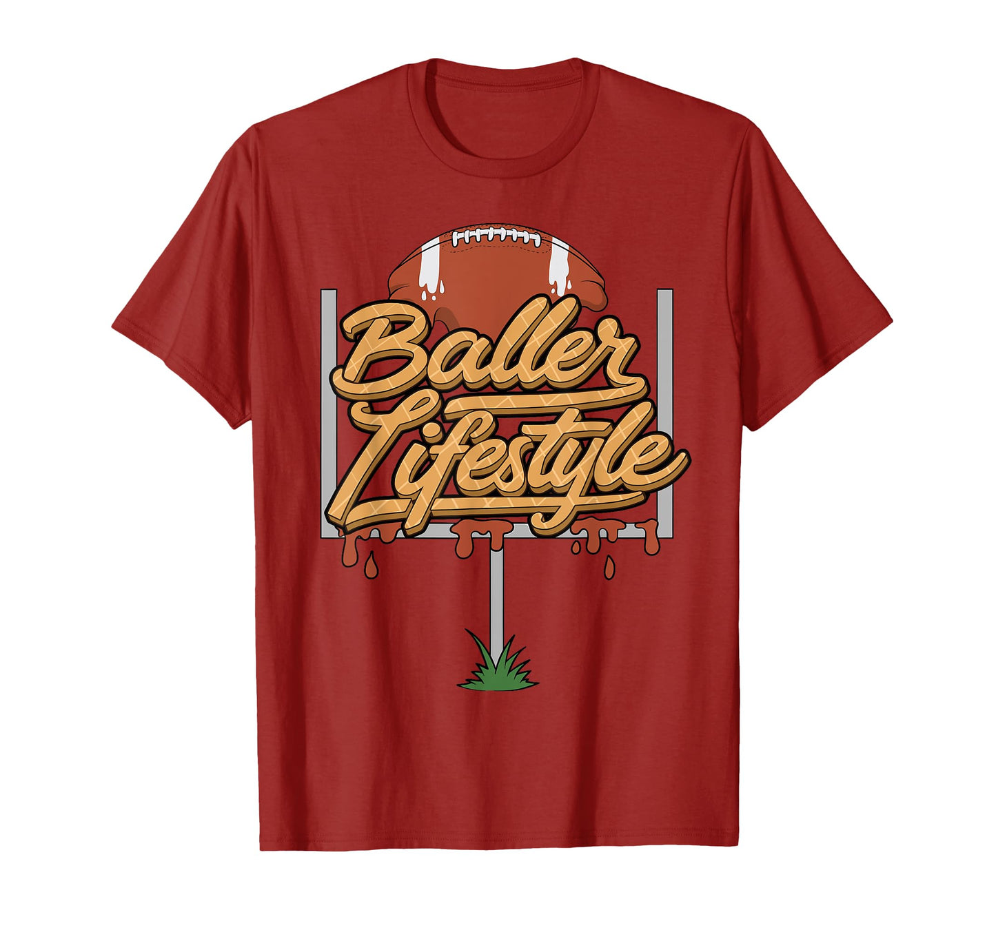 Football Lifestyle Baller Lifestyle Ice Cream Drip Men Boys T-Shirt