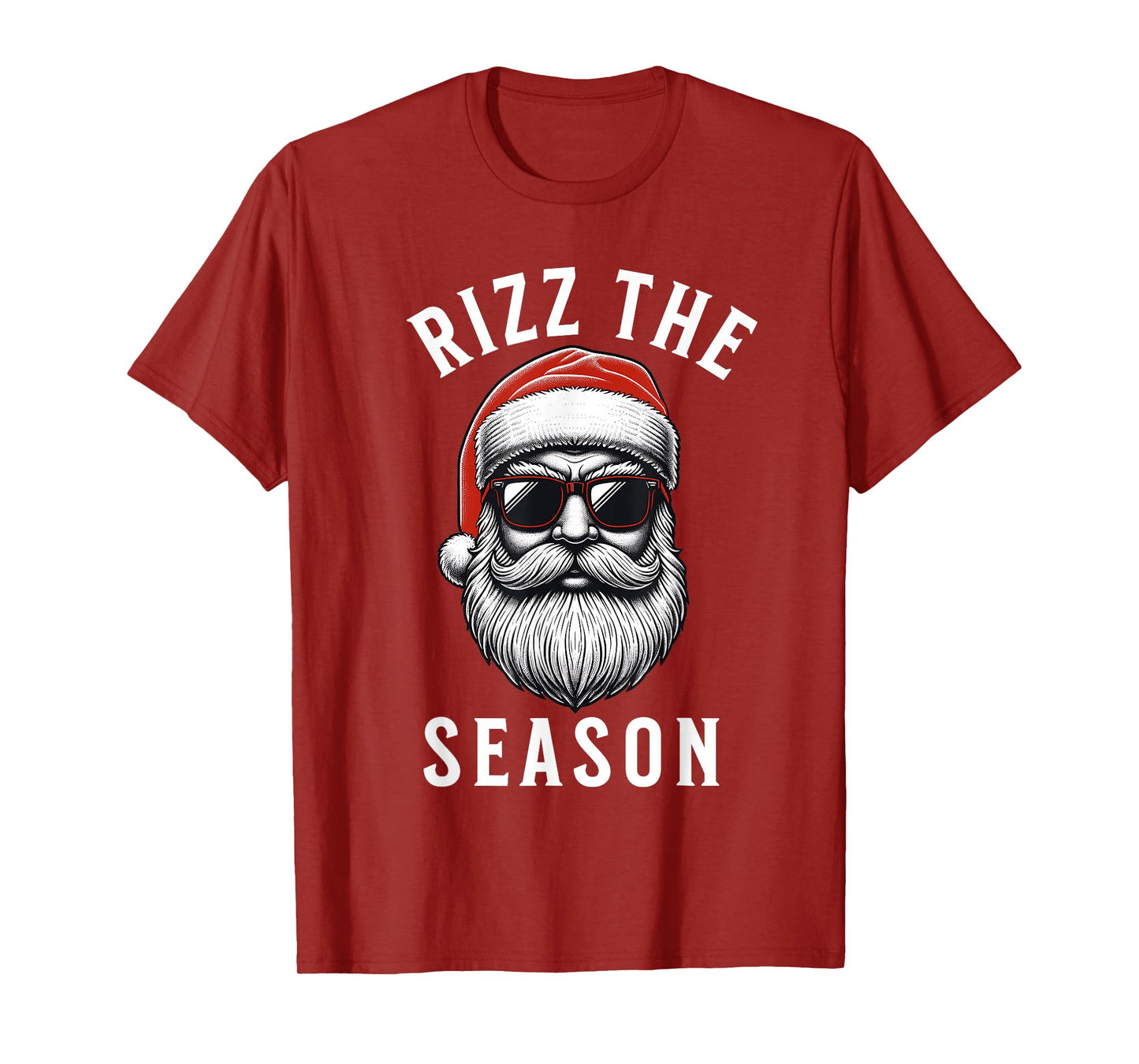 Rizz the Season Silly Christmas Funny Santa Men Teen Boys T-Shirt