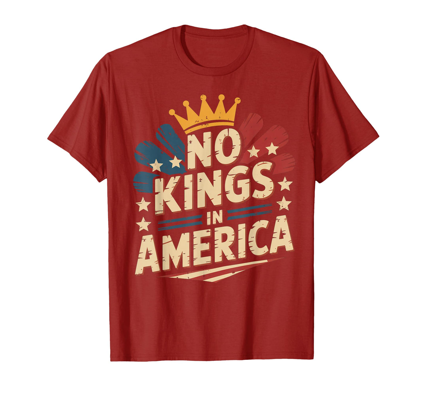 No Kings in America Protest Sign Defiant Voice No Kings USA T-Shirt