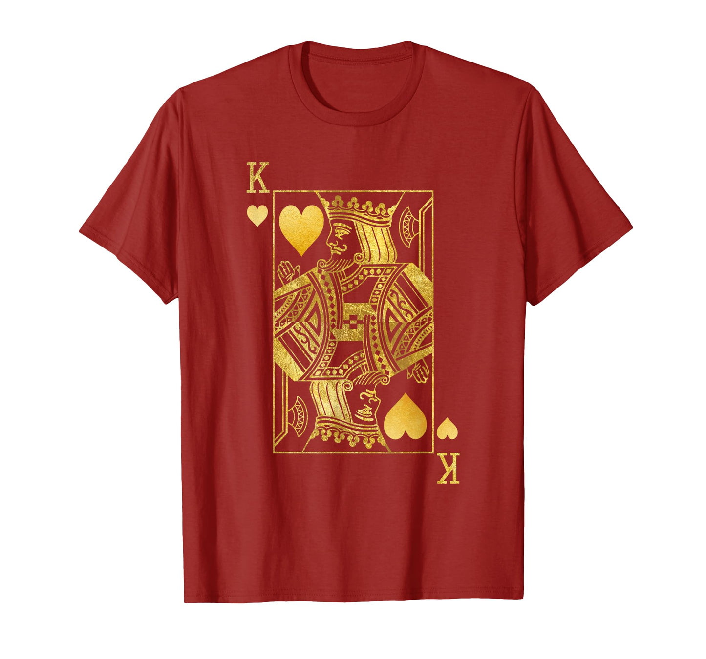 Lucky Poker Cards Knight King of Hearts Game Casino T-Shirt