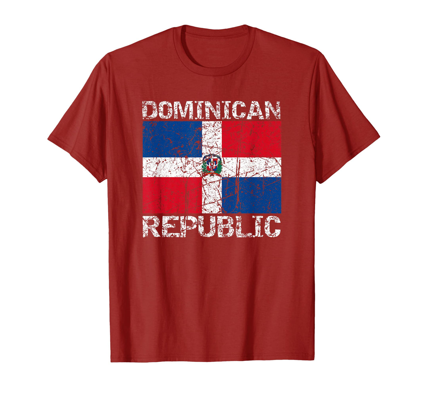 Dominican Republic Flag Distressed Dominican Men Women Kids T-Shirt