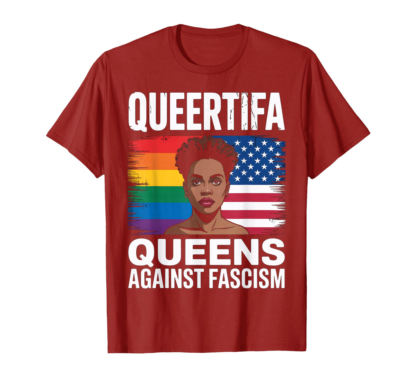 Queertifa Drag Queens Against Fascism Resist No Kings LGBTQ T-Shirt