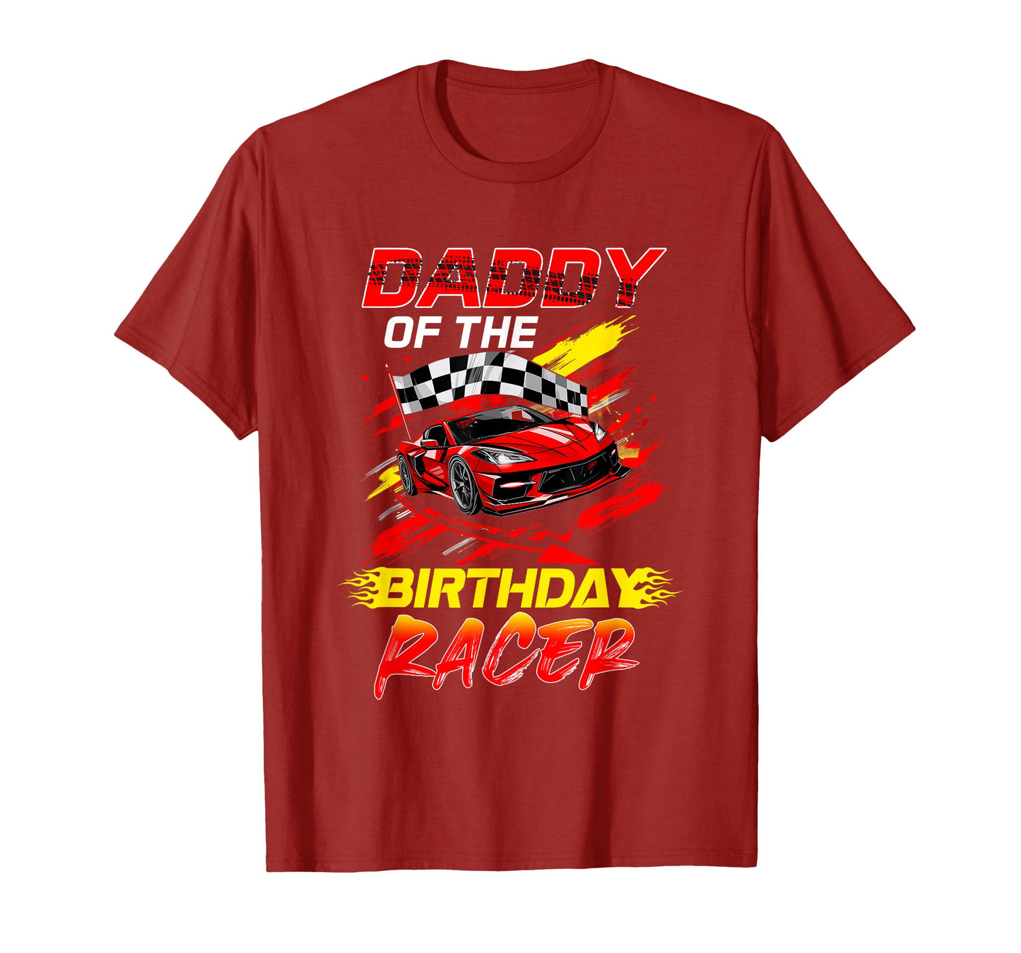Daddy Of The Birthday Racer Race Car Party Family Matching T-Shirt