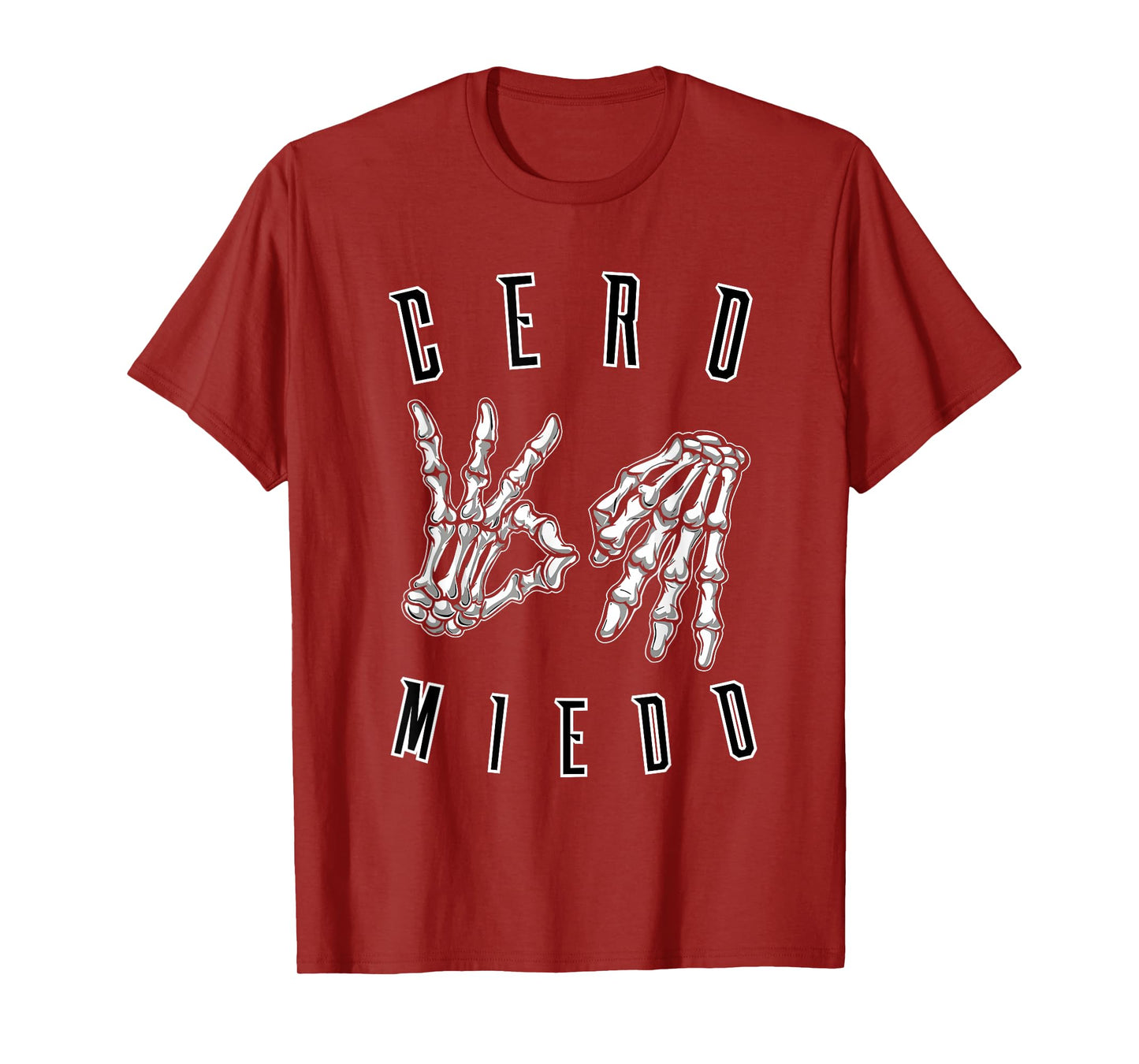 Cero Miedo Hand Sign Or No Fear In Spanish For Men T-Shirt