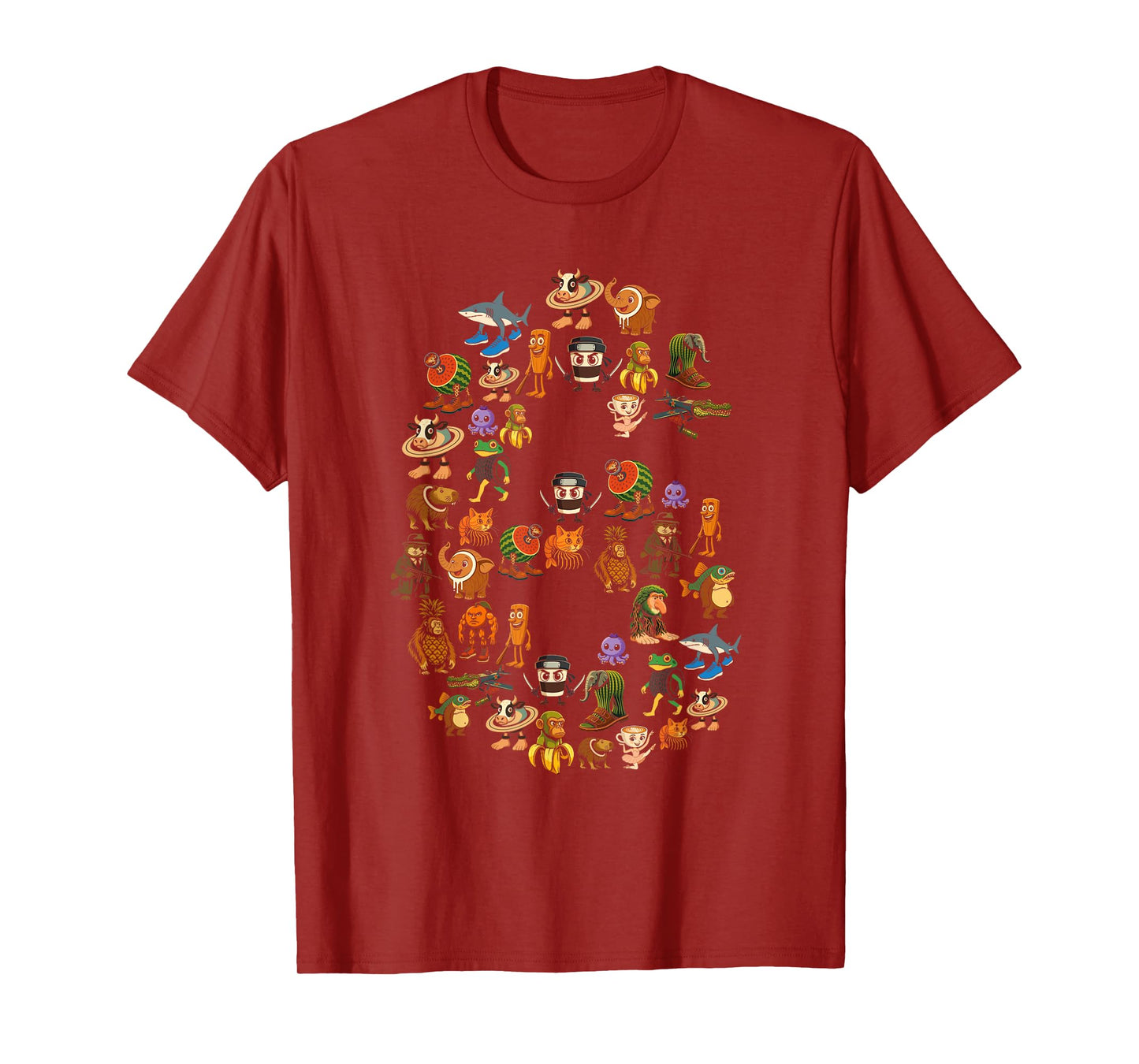 Italian Brainrot Birthday 6 Age Meme 6th Kids Boys Girls T-Shirt