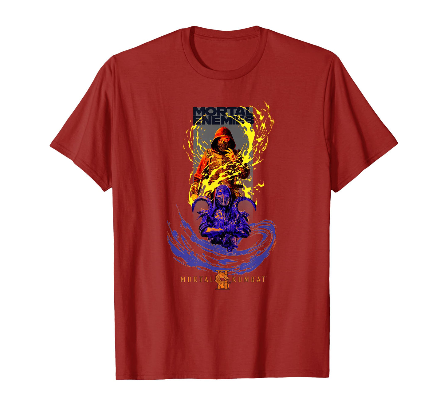 Mortal Kombat 2 Mortal Enemies Scorpion & Noob Saibot T-Shirt