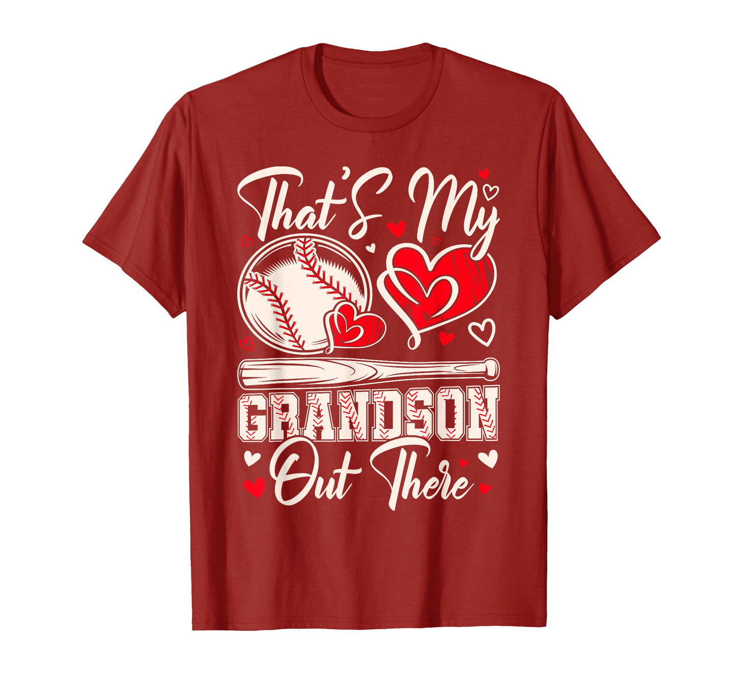 That's My Grandson Out There Baseball Grandma Mothers Day T-Shirt