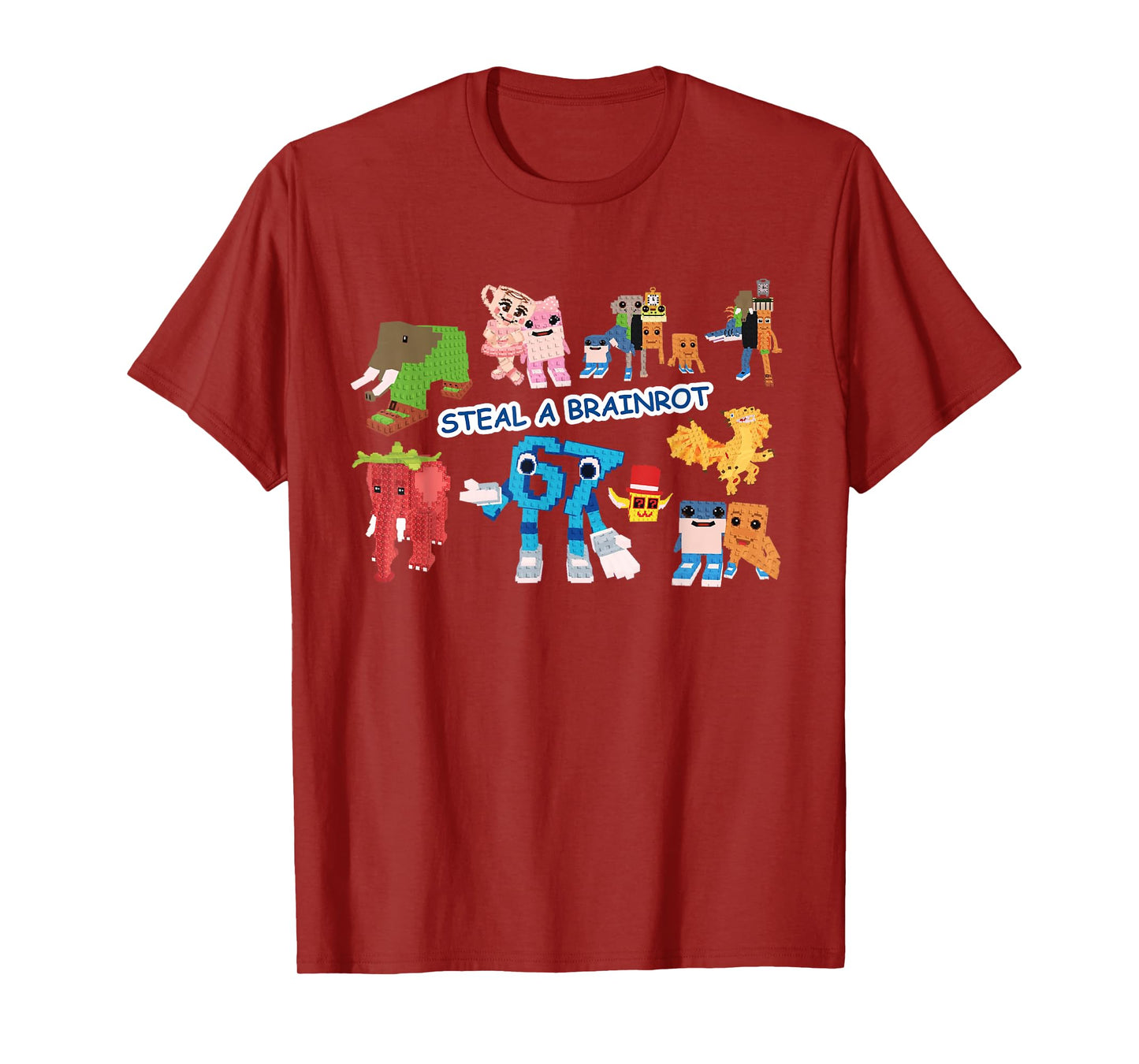 Steal a Brain Rot Shirt Funny Gamer Meme for Kids T-Shirt