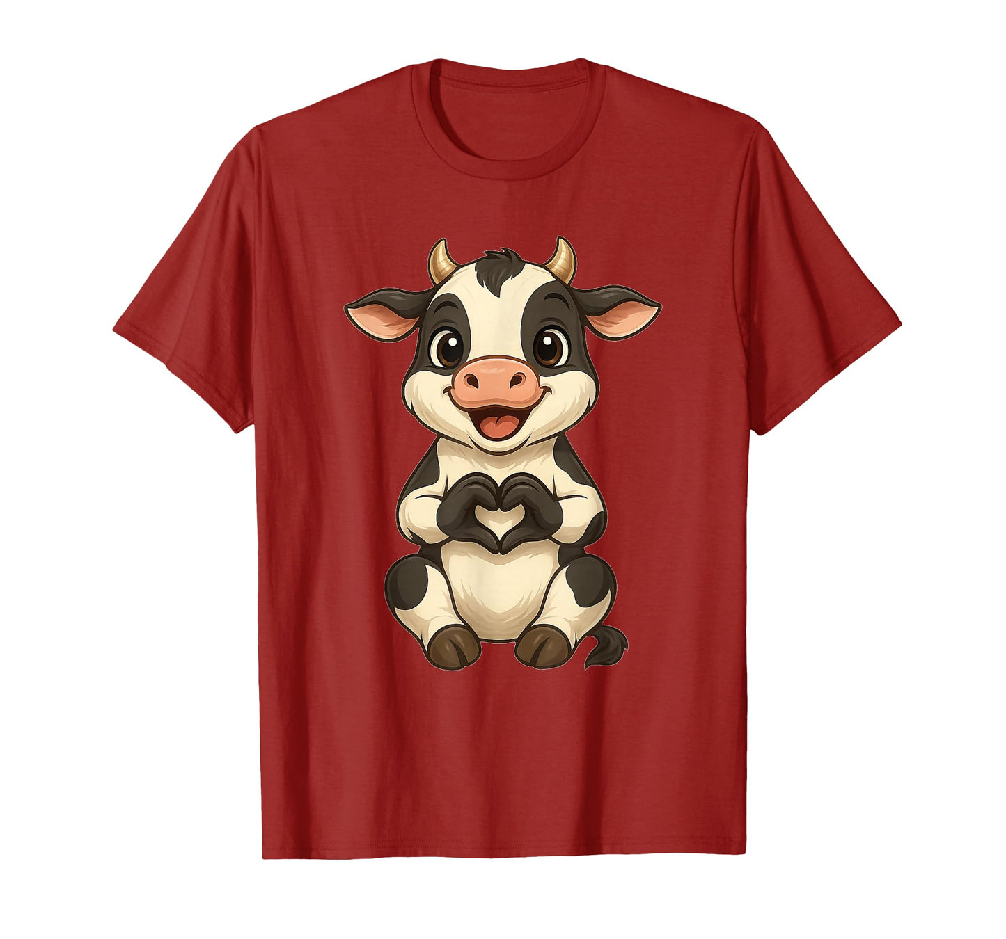Cow with heart | Sweet cow motif with heart symbol and cow T-Shirt