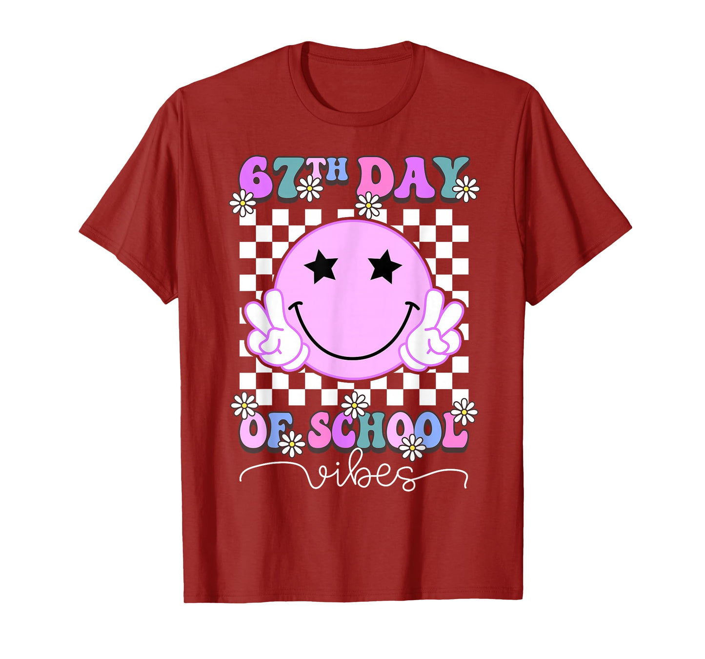 67th Day of School Vibes Funny Six Seven 67 Meme Slang T-Shirt