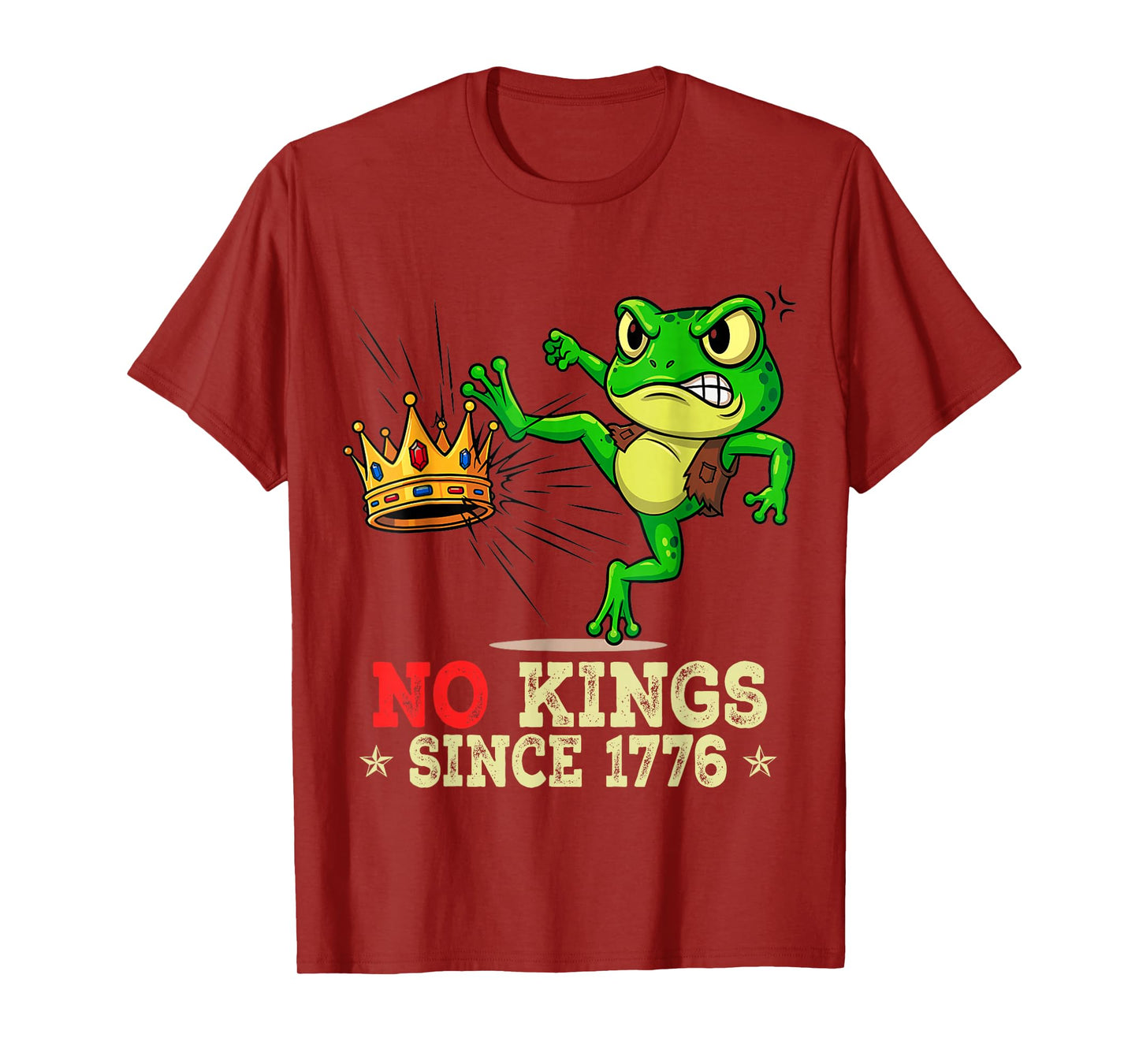 Frog No Kings Shirt Men Women No Kings in America T-Shirt