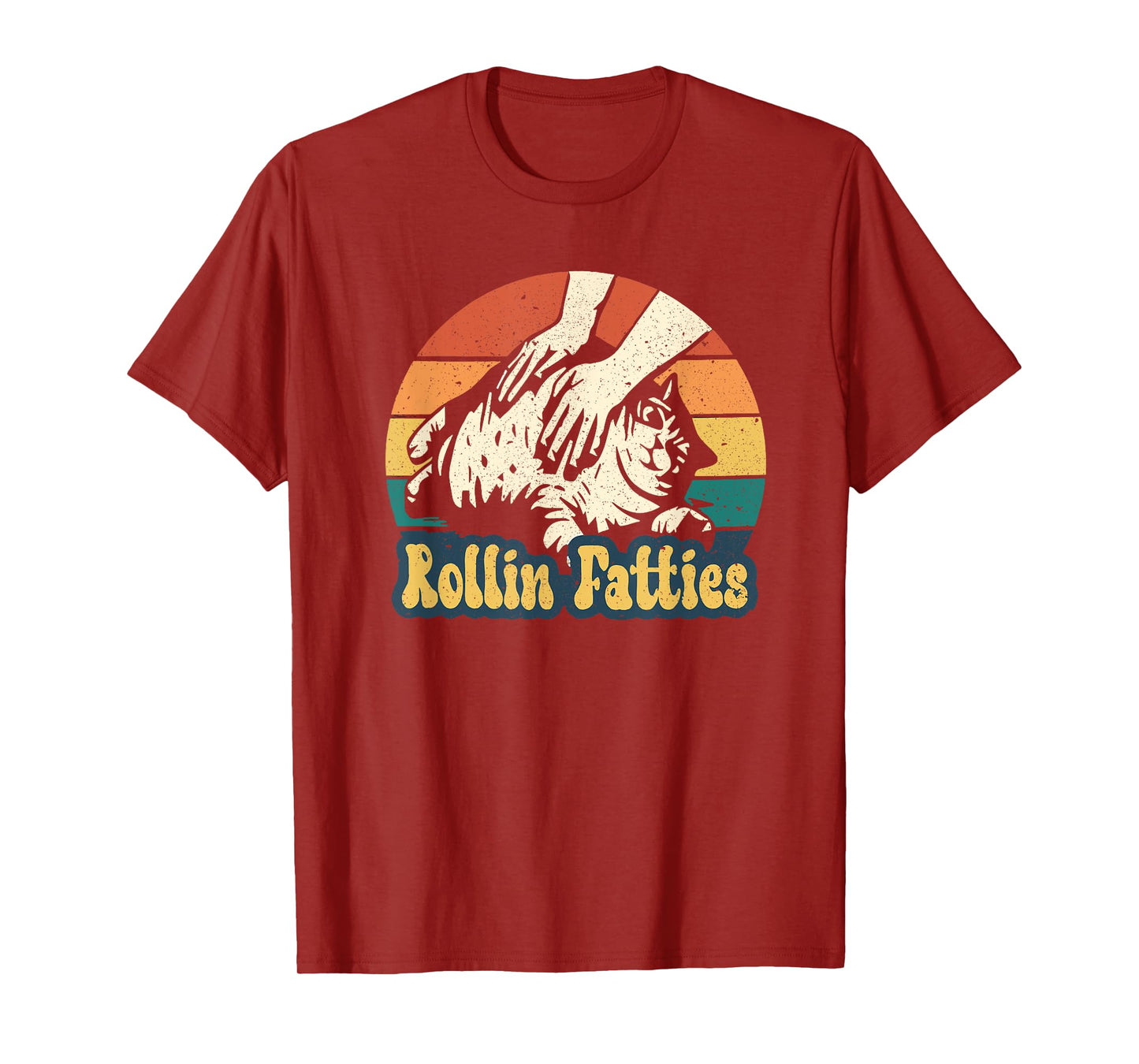Rollin Fatties Funny cat meme, funny cat lover quote T-Shirt for Men Women