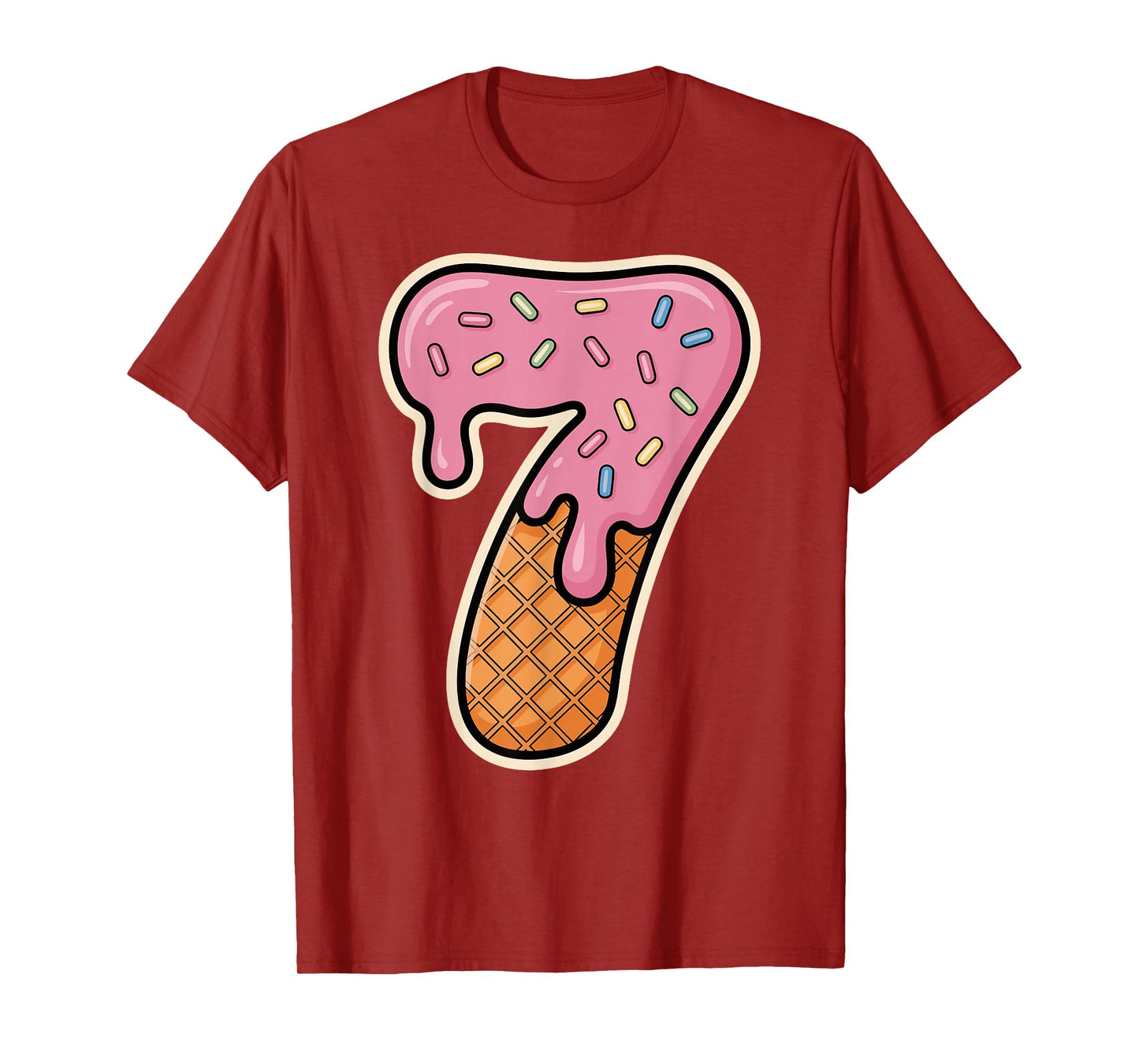 67 Halloween Costume Duo Matching Number 6 and 7 Ice Cream T-Shirt