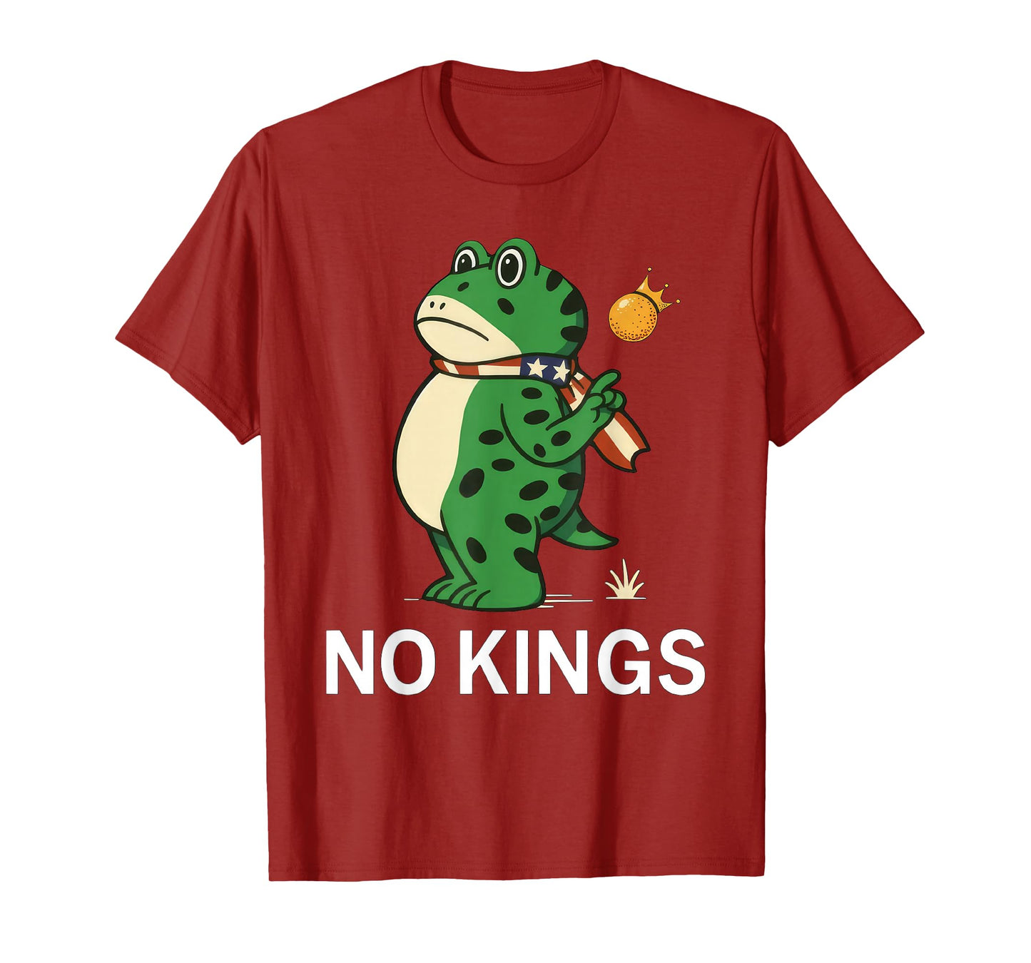 Frog No Kings Shirt Men Women No Kings in America T-Shirt
