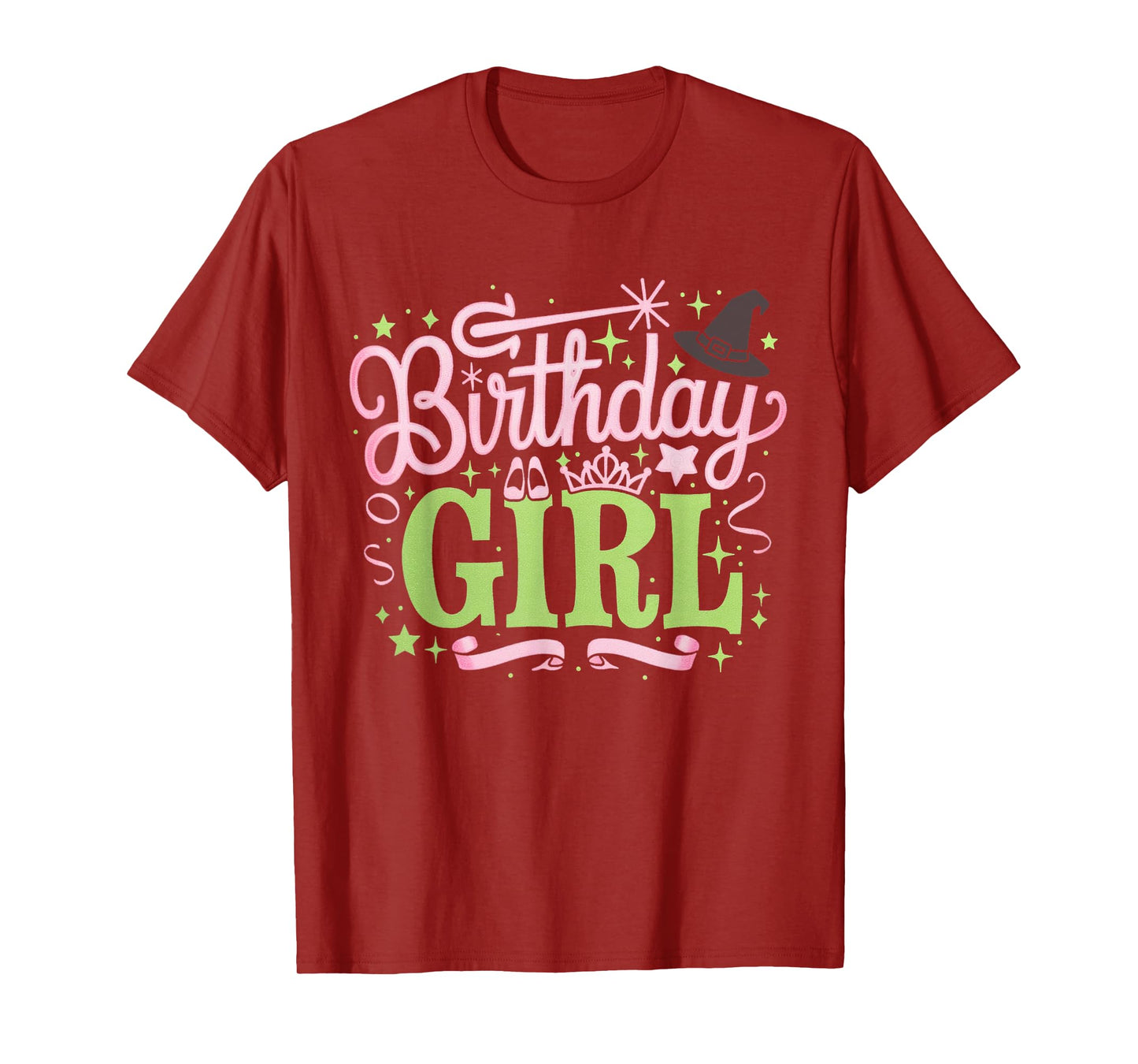 Birthday Witch Pink And Green Birthday Girl T-Shirt