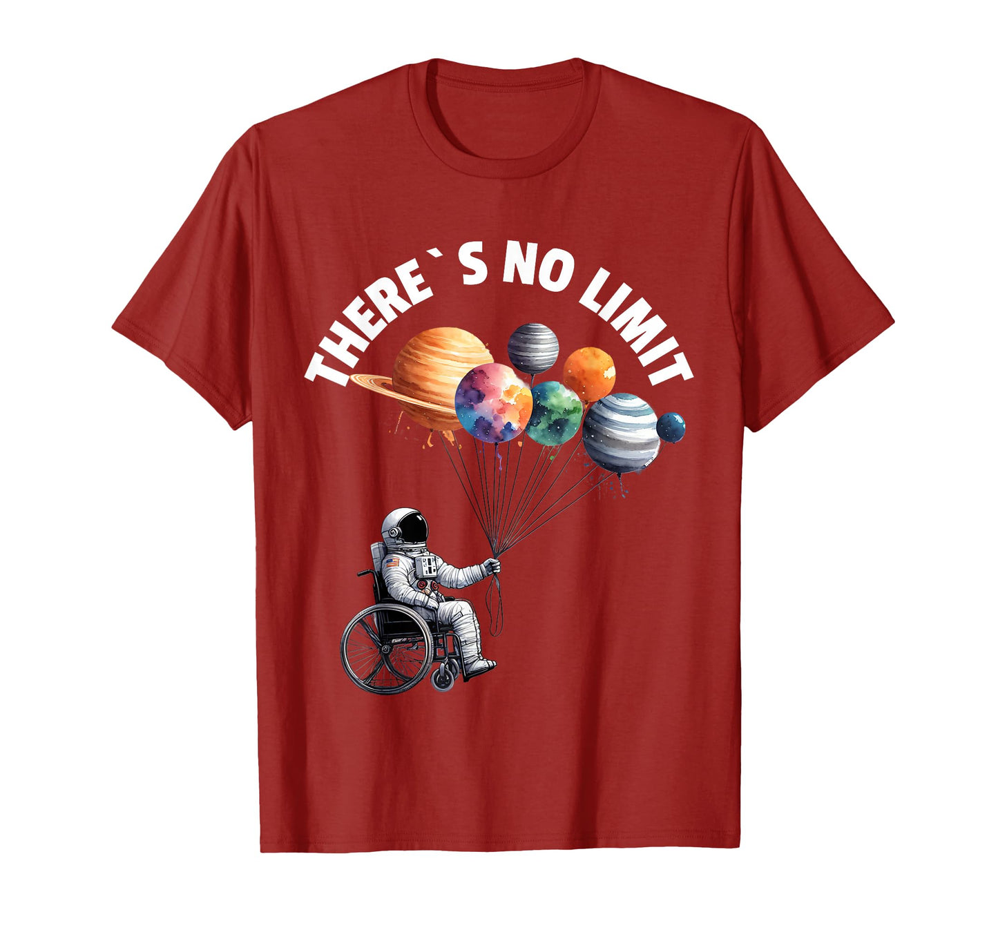 Wheelchair Astronaut Motivtion Kids with Wheelchair T-Shirt