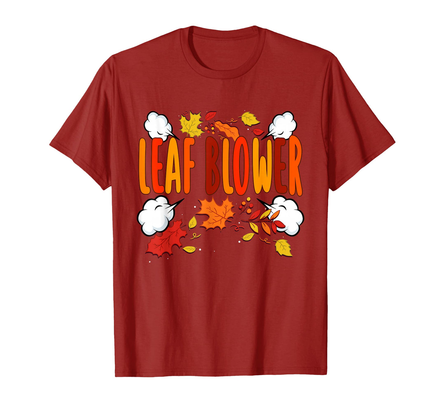 Funny Leaf Blower Fall Costume Halloween Couple Matching T-Shirt