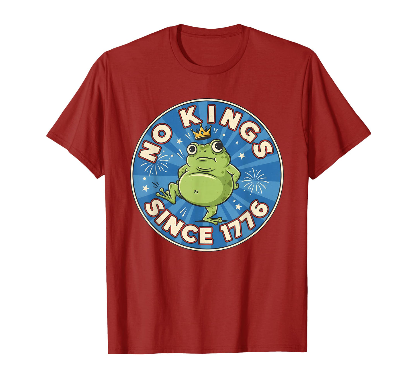 No Kings Since 1776 Democracy Protest No Kings Funny Frog T-Shirt