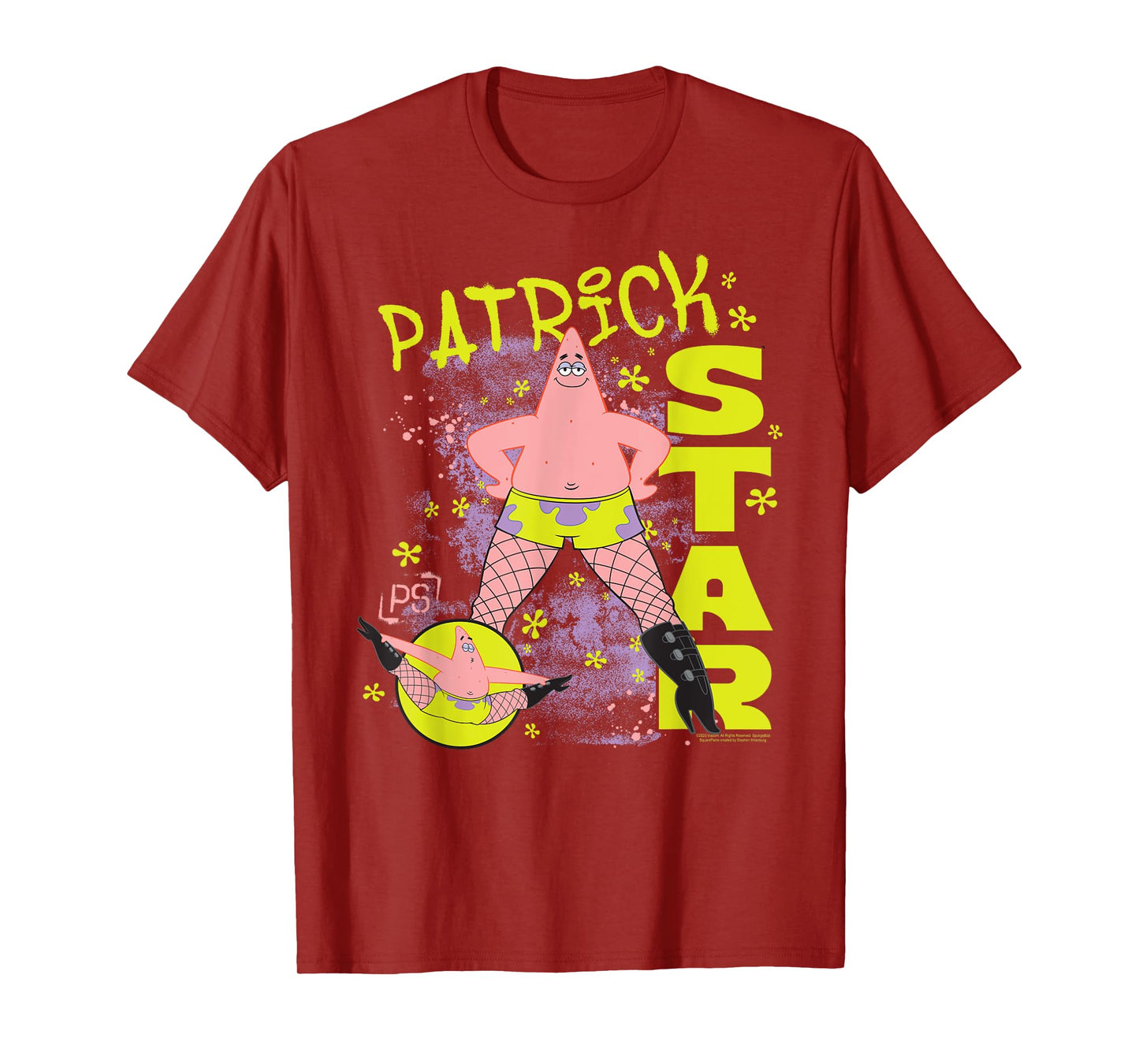 SpongeBob SquarePants Patrick Star Fishnets Cartoon T-Shirt