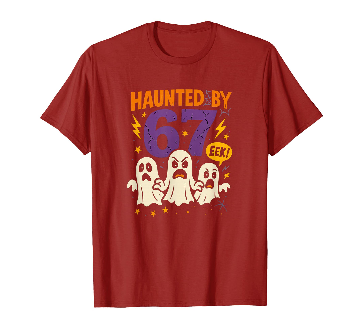 Haunted by 67 Six Seven 6 7 Meme Gen Alpha Halloween Shirt T-Shirt