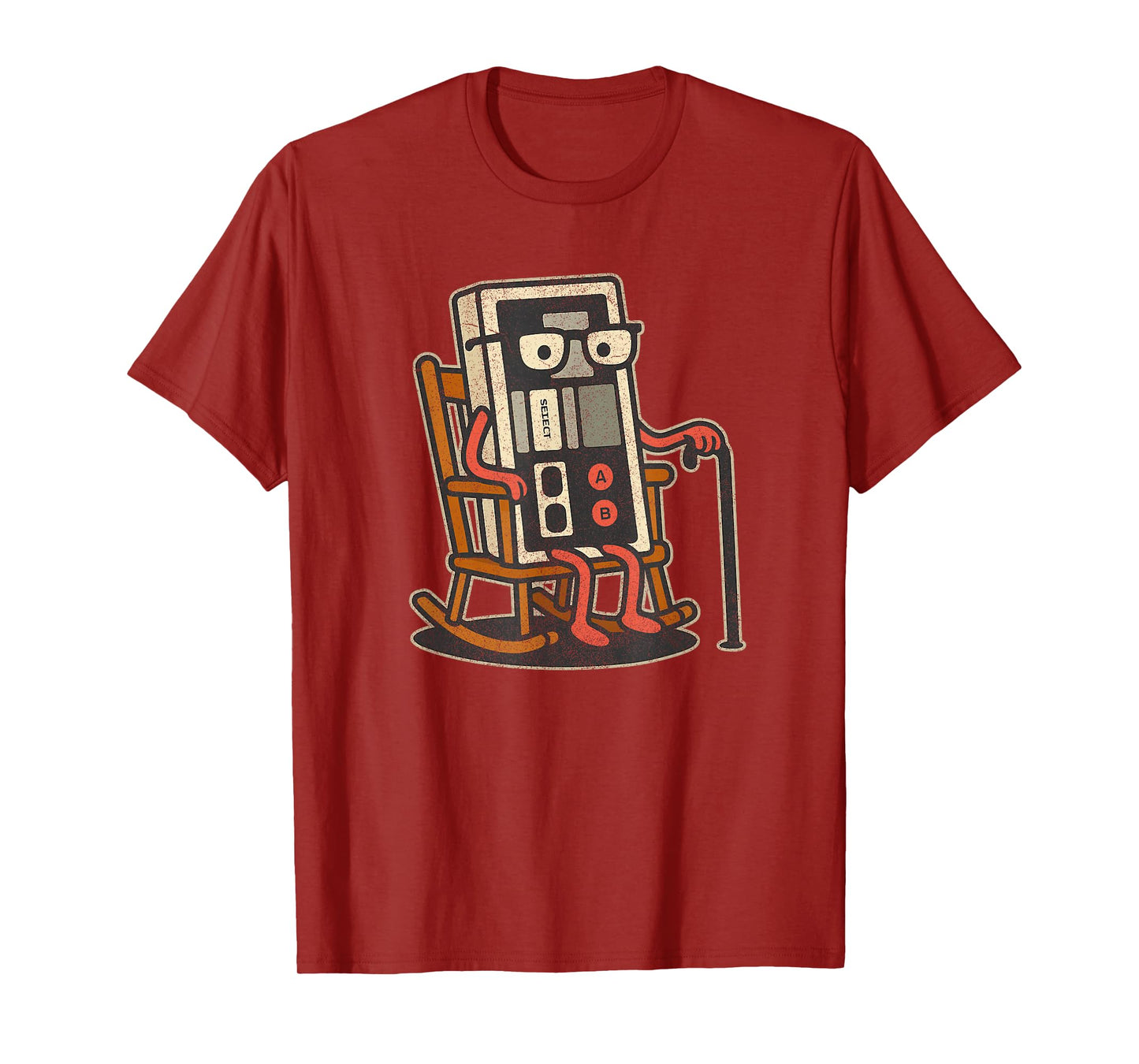 Funny Vintage Old Gamer Retro Video Game Old Gamer T-Shirt