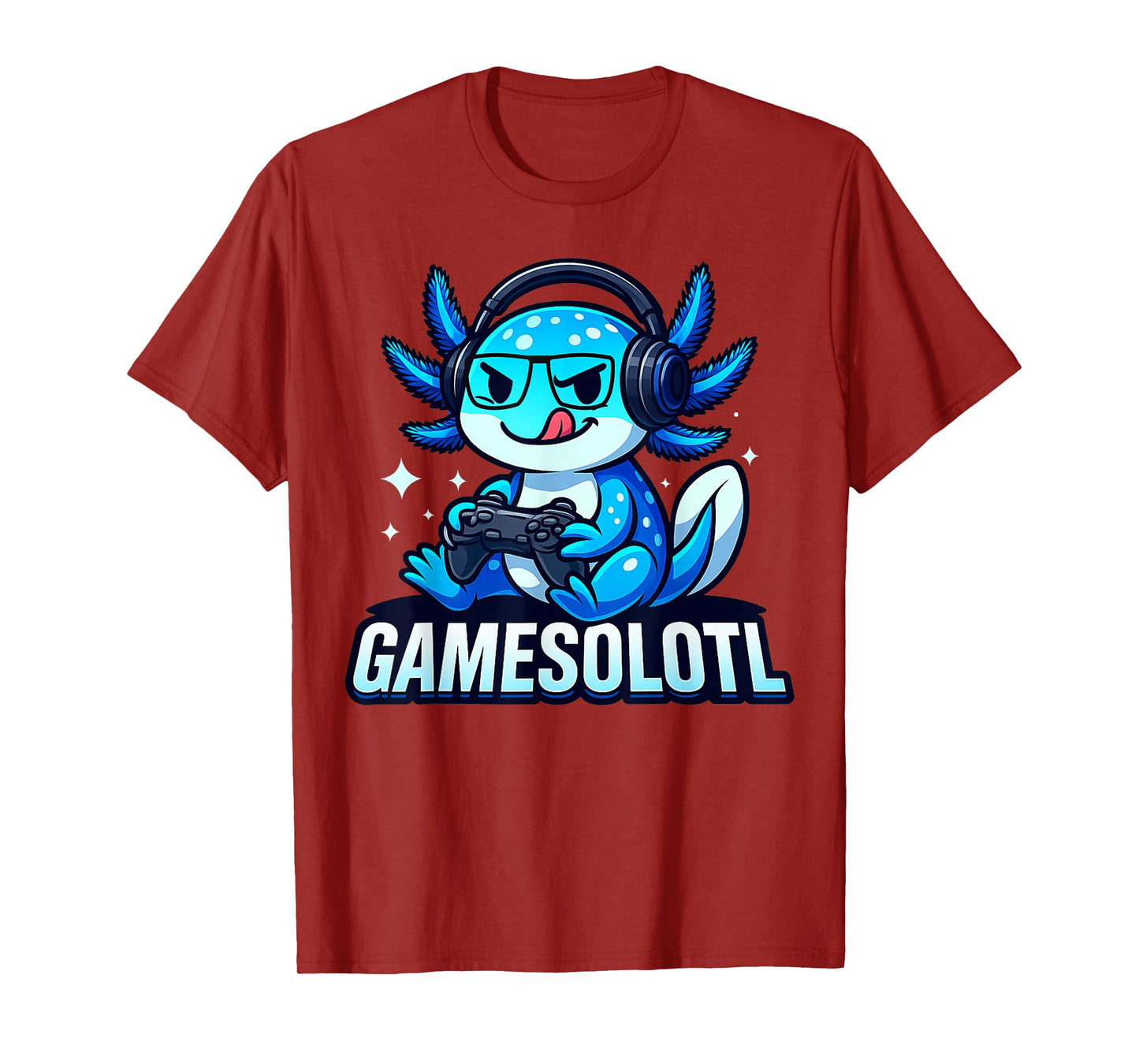 Gamesolotl Axolotl Fish Gamer Gaming Anime Video Game T-Shirt