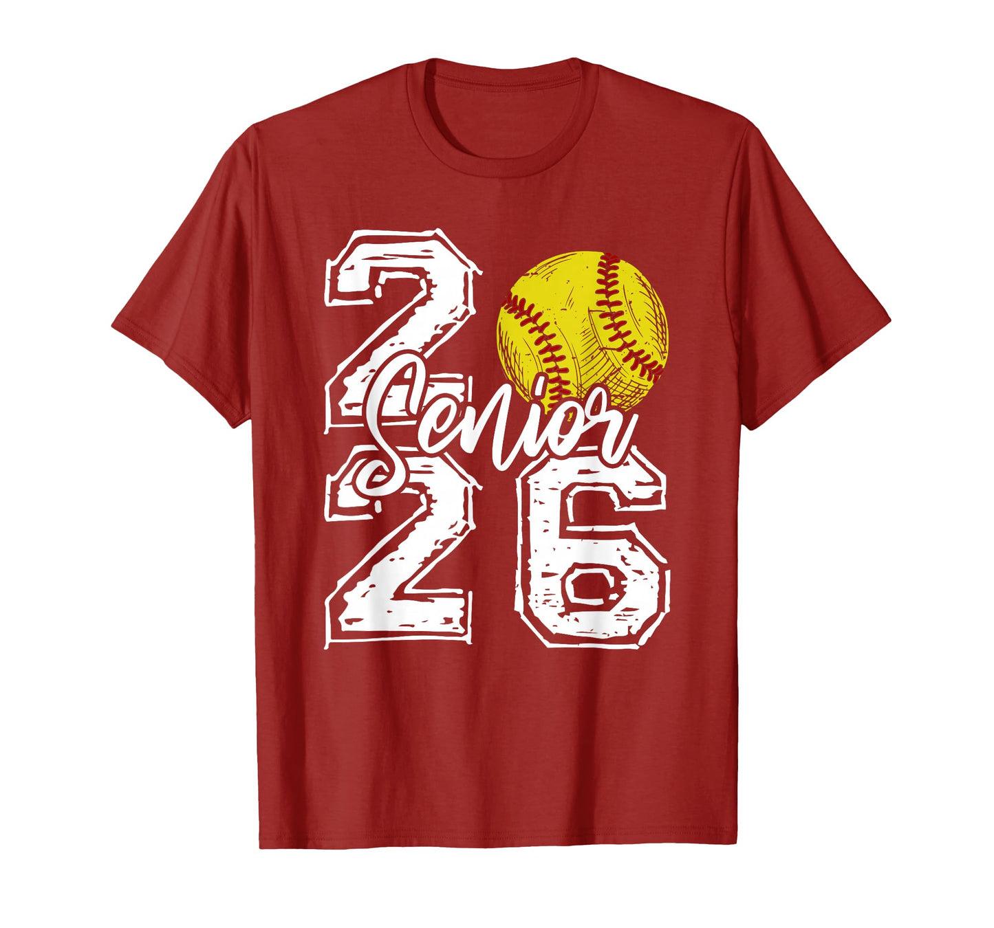 Class of 2026 Softball Senior 2026 Back To School Funny T-Shirt