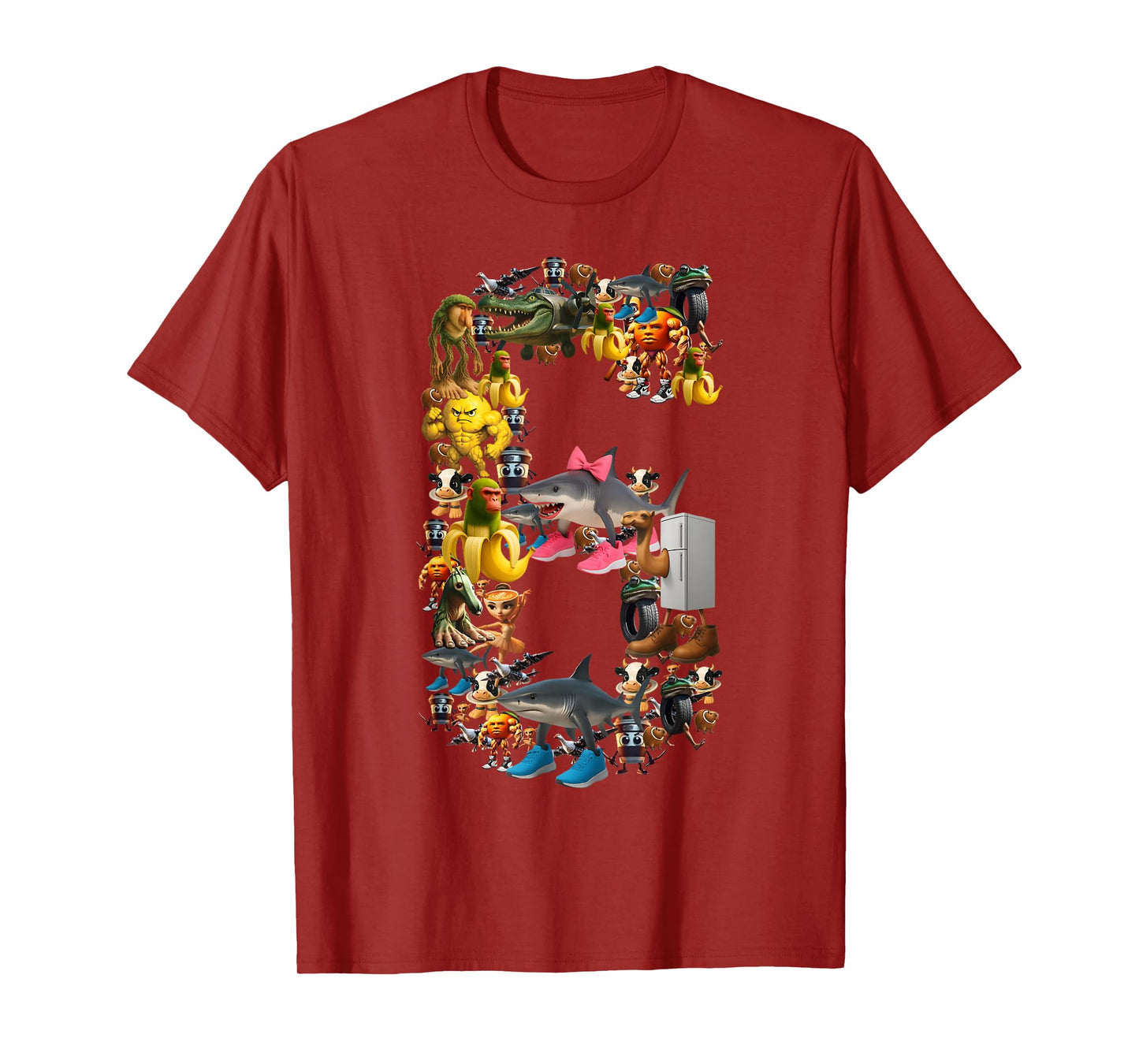 67 Six Seven Italian Brainrot Halloween Matching Costume T-Shirt