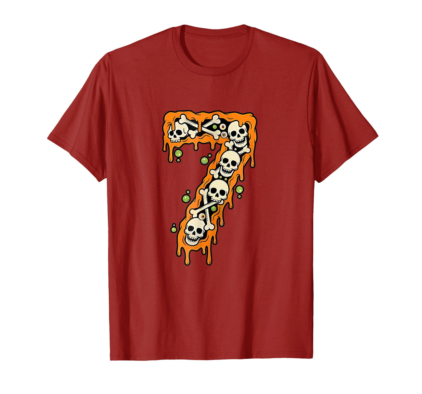 Number 7 Six Seven 6 7 Meme Funny Design Couples Halloween T-Shirt
