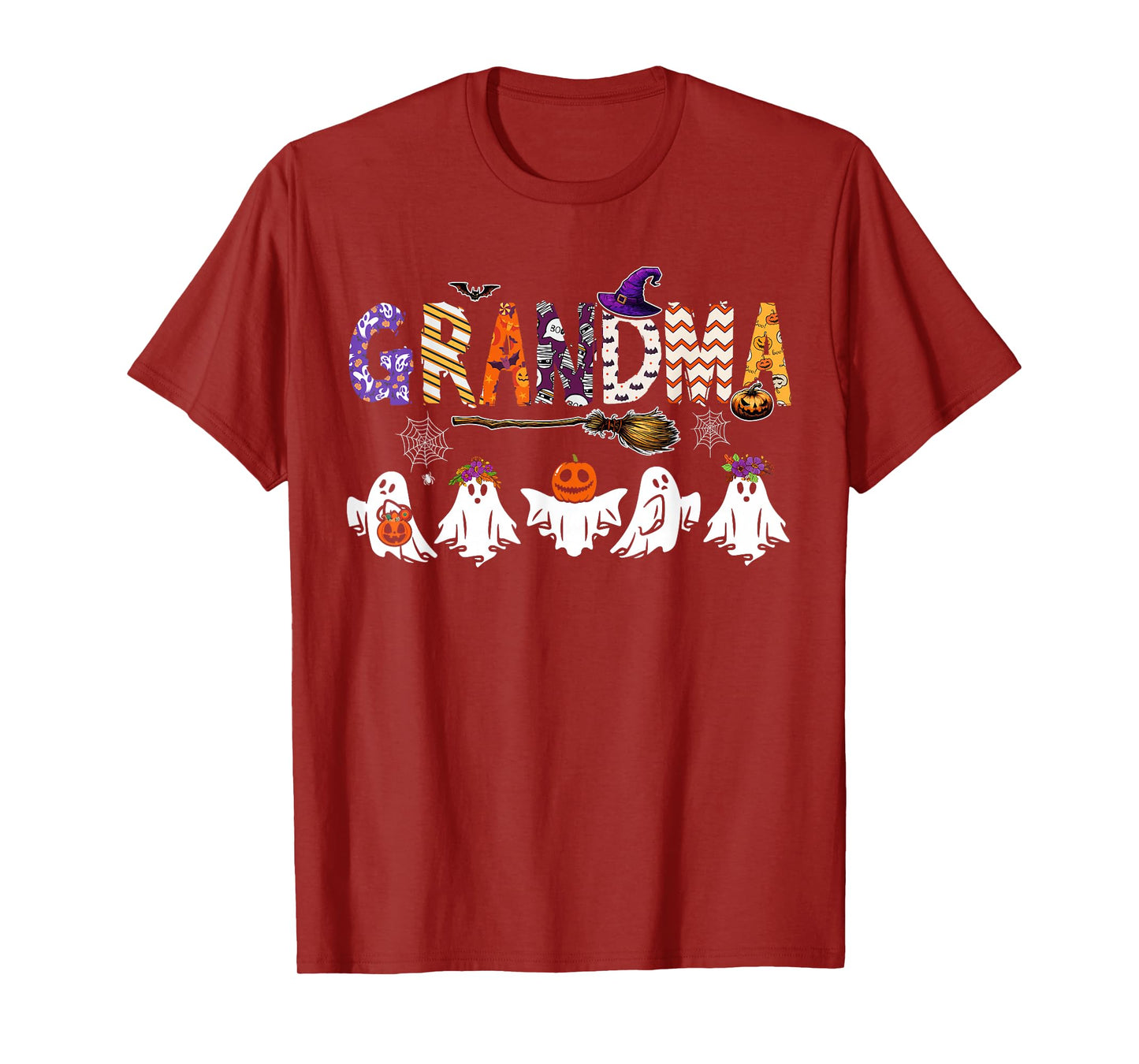 Grandma Halloween Boo Ghost Horror Costume Funny Party T-Shirt