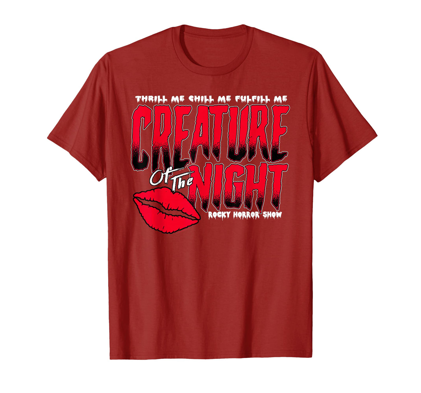 The Rocky Horror Show Creature of The Night Lips Musical T-Shirt