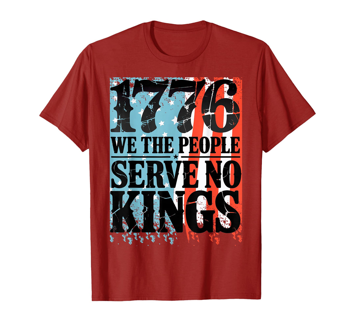 No Kings in America We The People Political Men Women T-Shirt