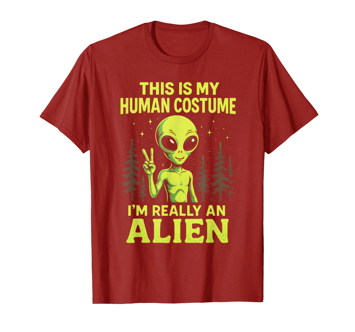 This is My Human Costume - Funny Alien Halloween T-Shirt