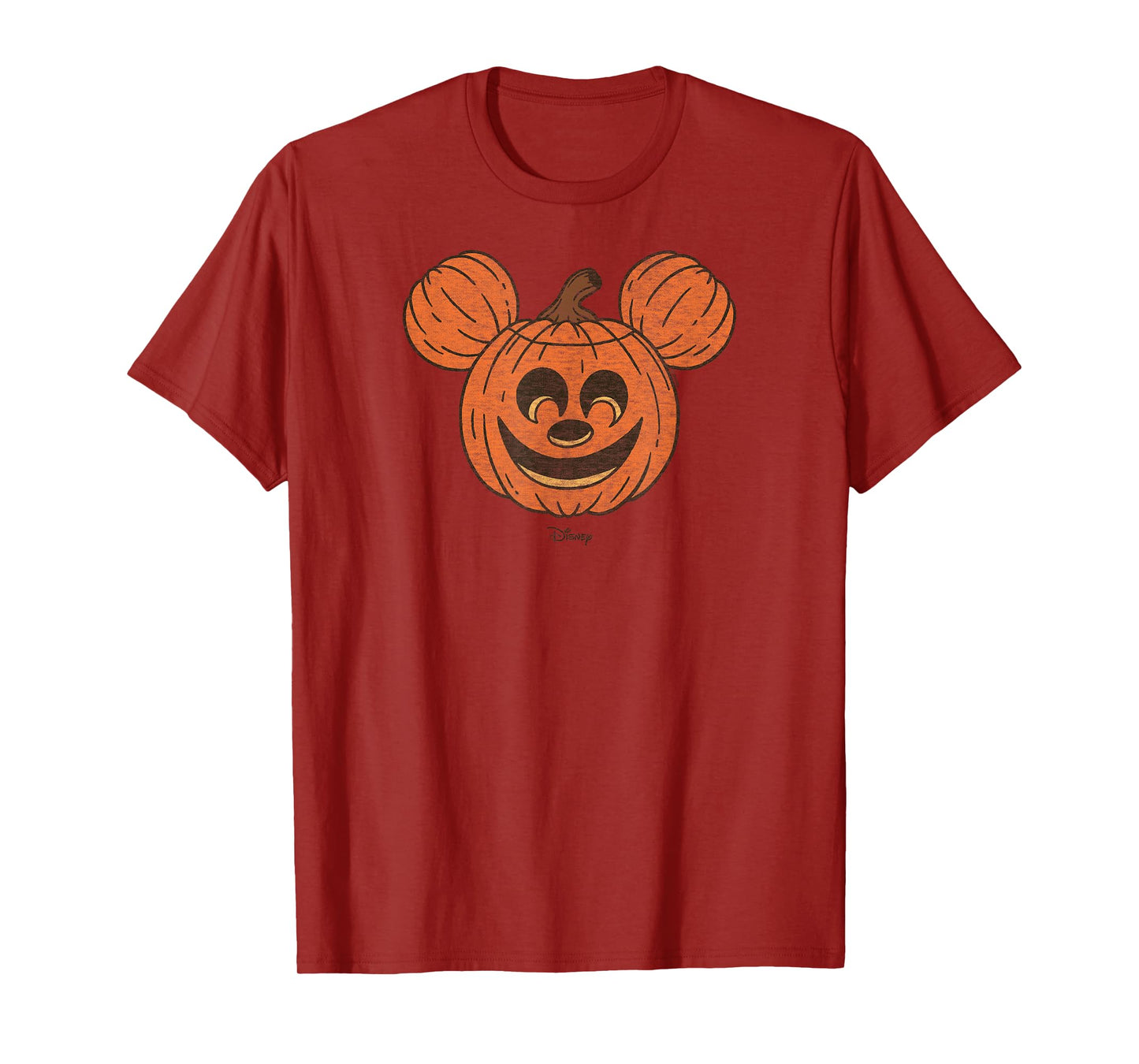 Mickey Mouse Halloween Carved Pumpkin Face T-Shirt