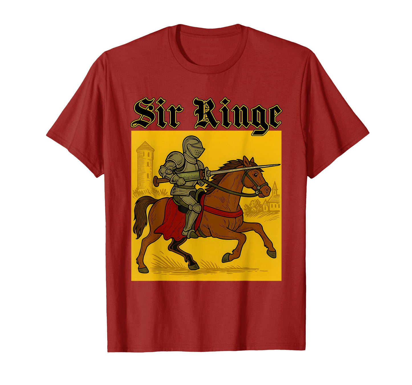 Sir Ringe Knight Vintage Pun T-Shirt