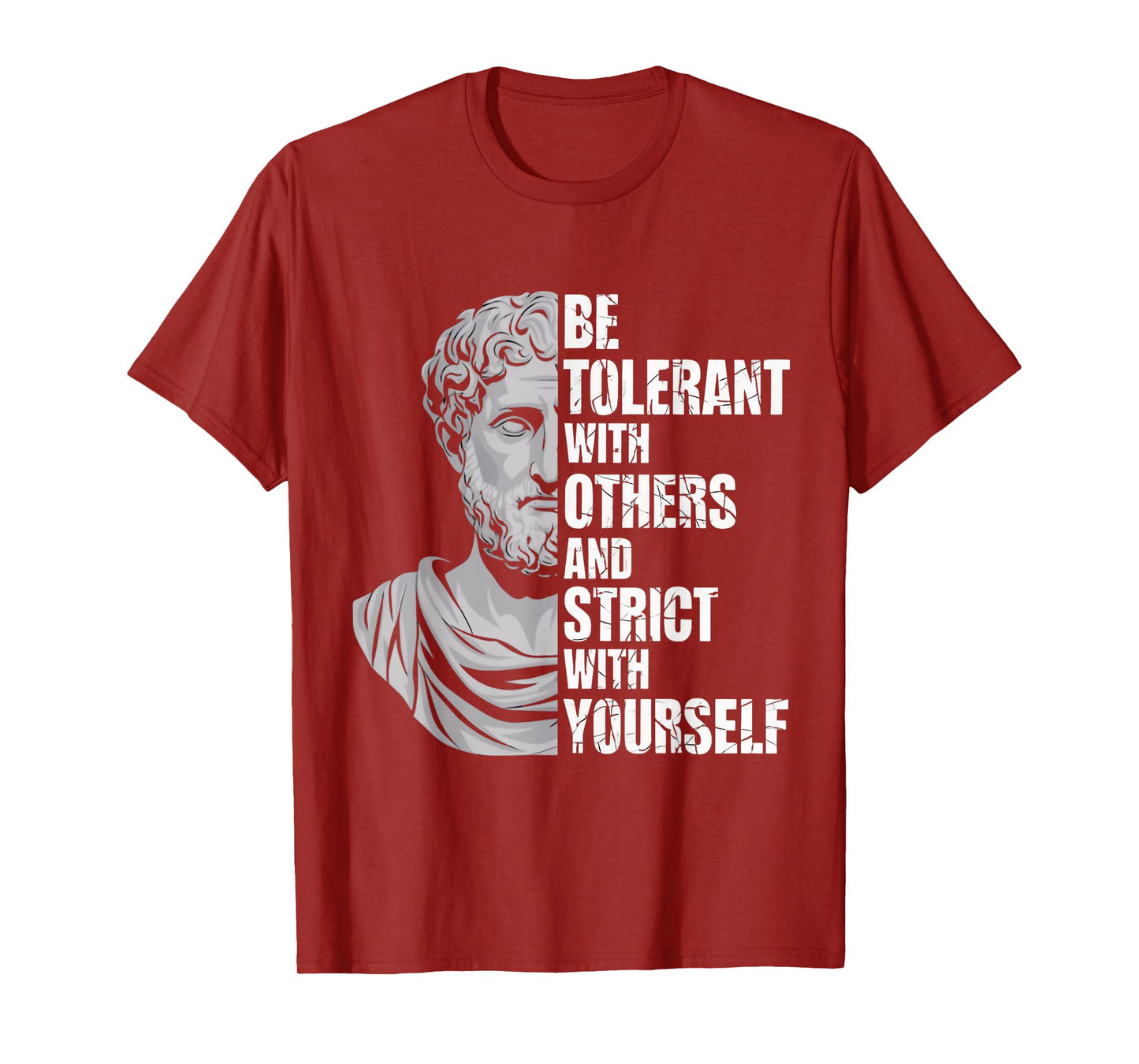 Strict With Yourself Marcus Aurelius Stoicism Stoic T-Shirt