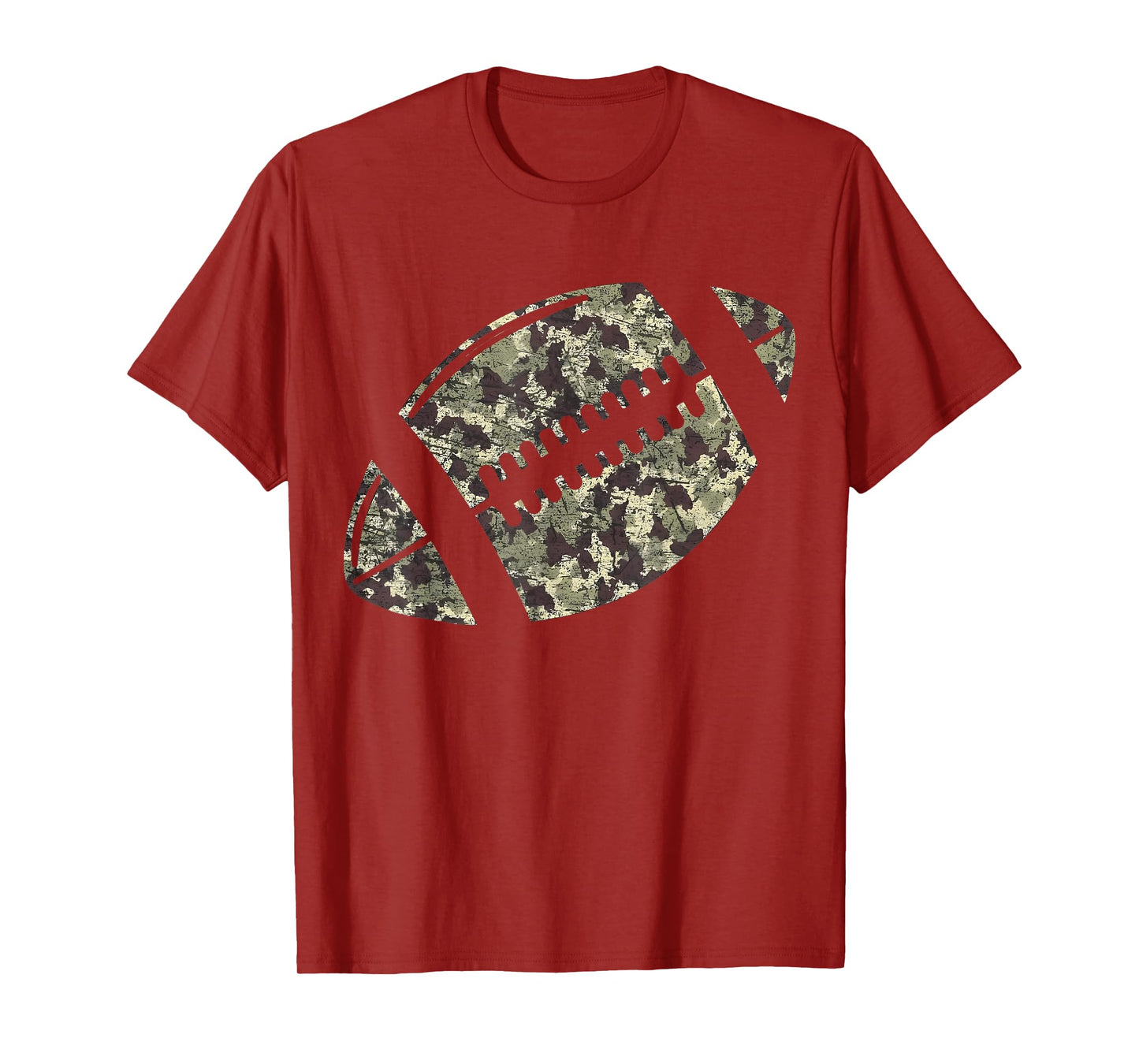 Old Camo Football Lover Camouflage Game Day Touchdown Season T-Shirt