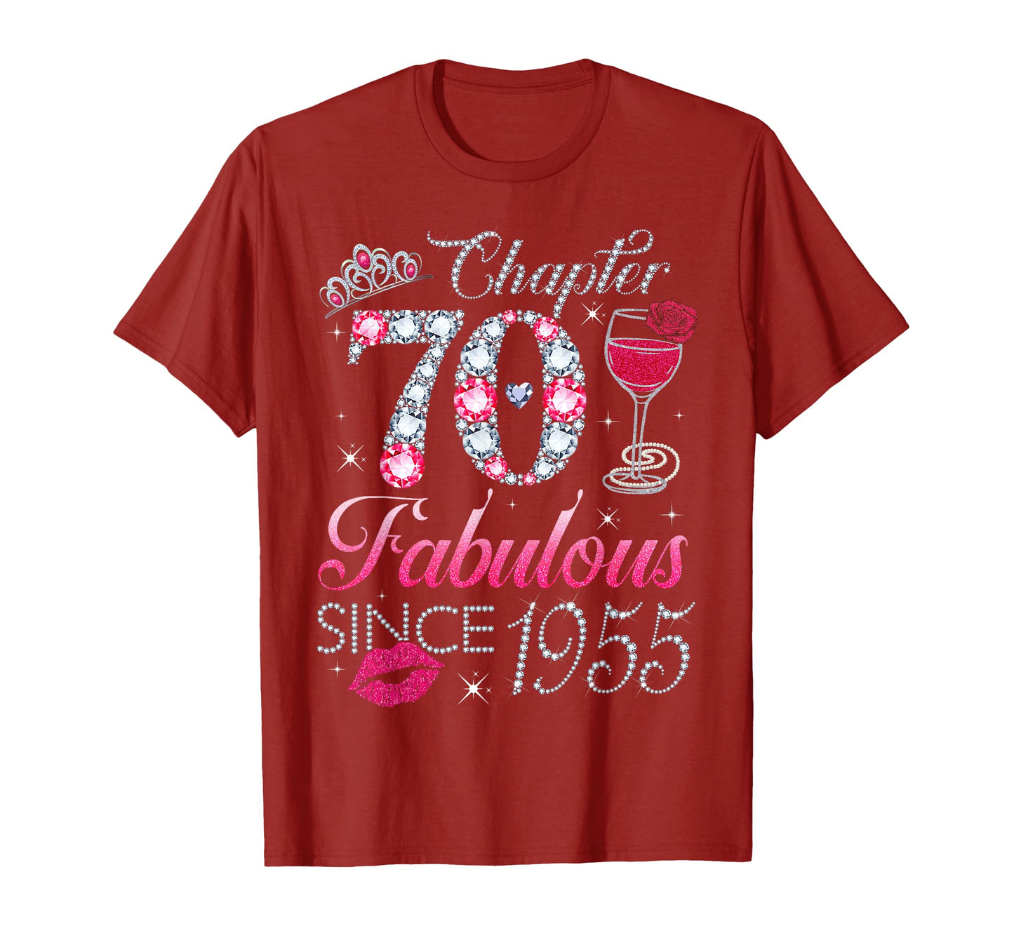 Chapter 70 Fabulous Since 1955 70Th Birthday Gift For Women T-Shirt