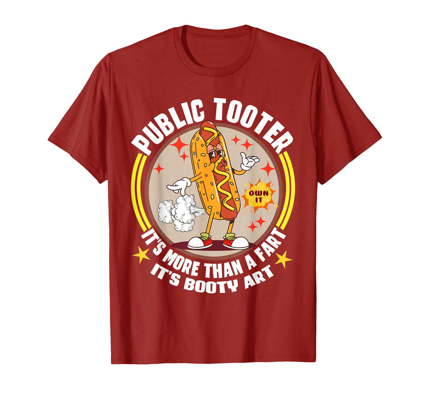 Public Tooter Funny Inappropriate Embarrassing Adult Humor T-Shirt