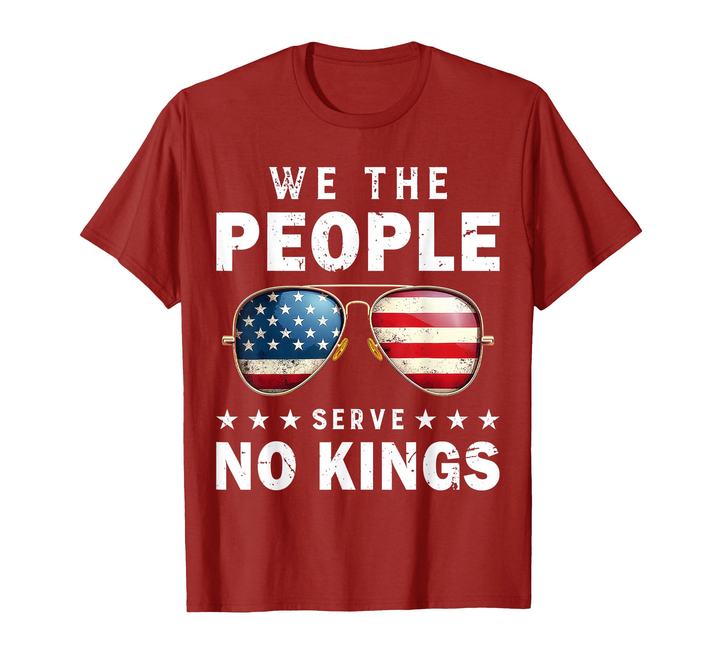No King Patriotic Freedom We The People Serve no Kings Mens T-Shirt