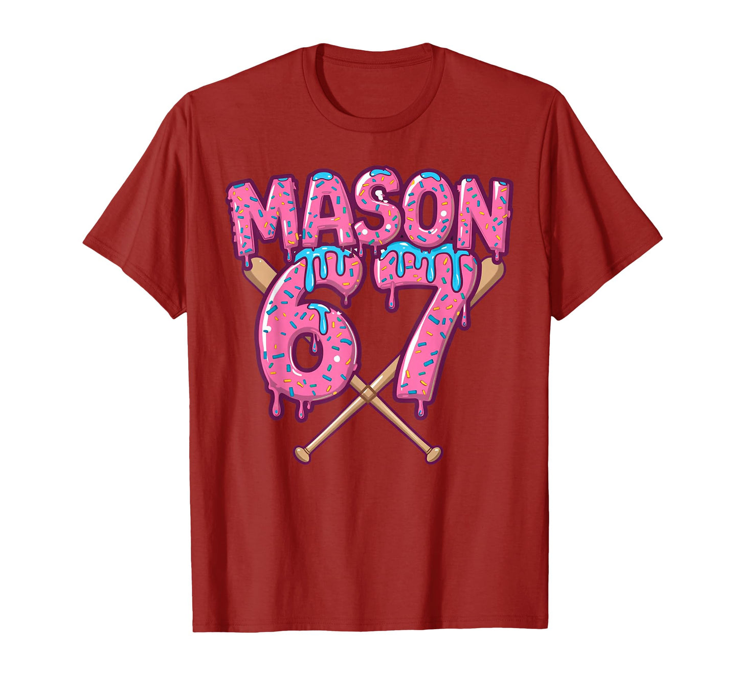 Six Seven Ice Cream Drip Sport 67 Fun Mason Meme T-Shirt