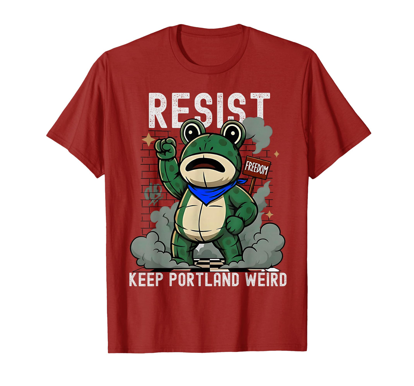 Portland 2025 Resist Portland Frog No Kings October 18 Funny T-Shirt