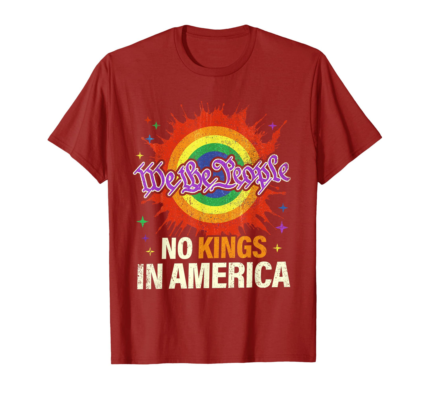 No Kings In America We The People Political Vintage T-Shirt