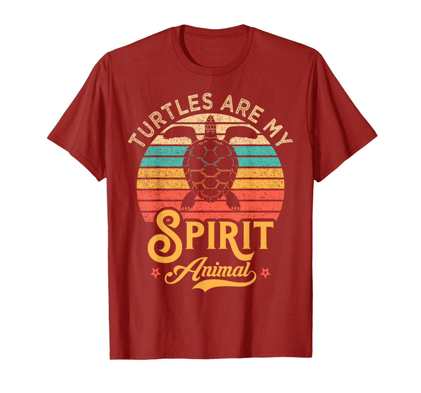 Turtles Are My Spirit Animal Retro Style Sea Turtle Lover T-Shirt