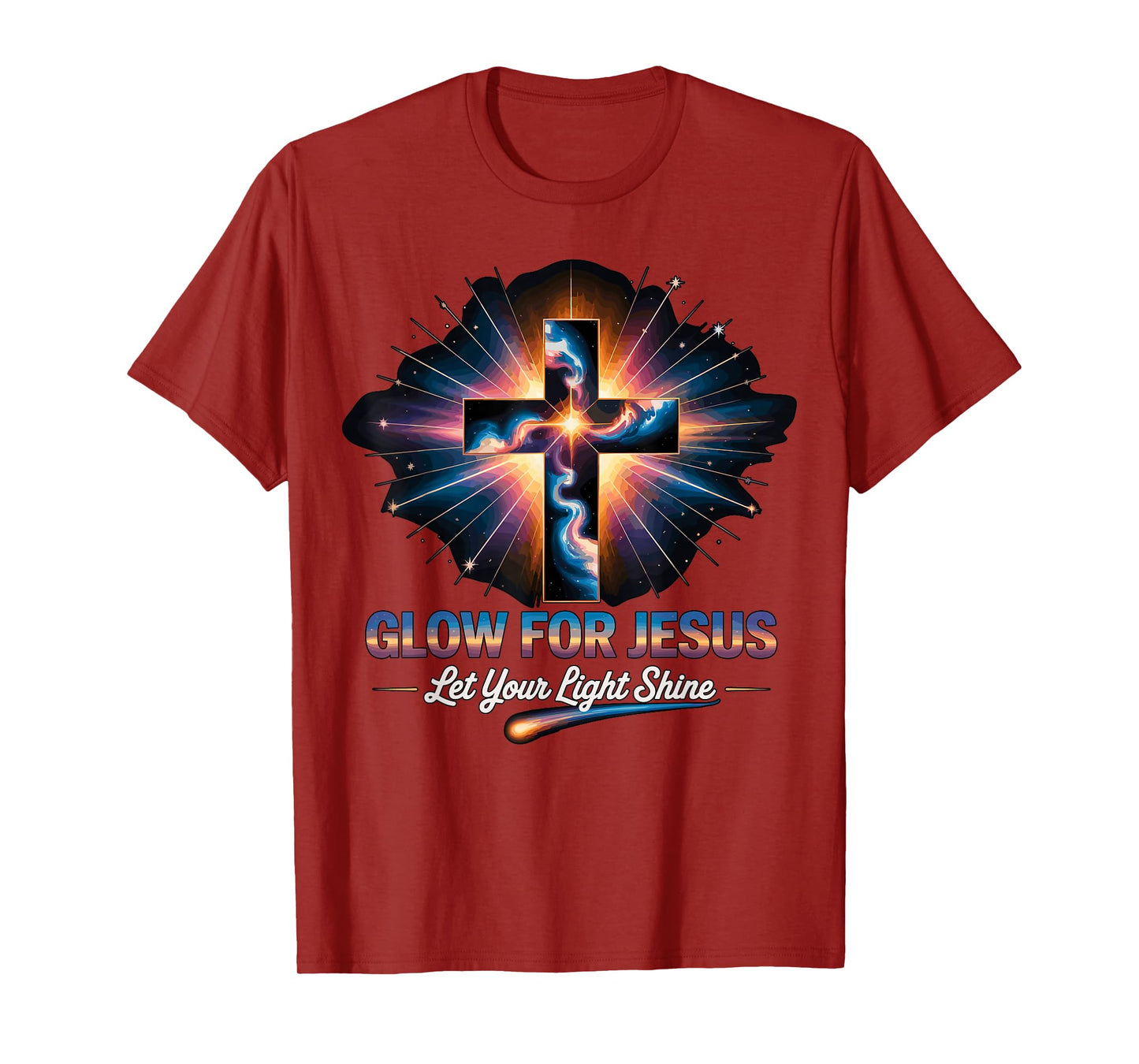 Glow for Jesus Cross T-Shirt