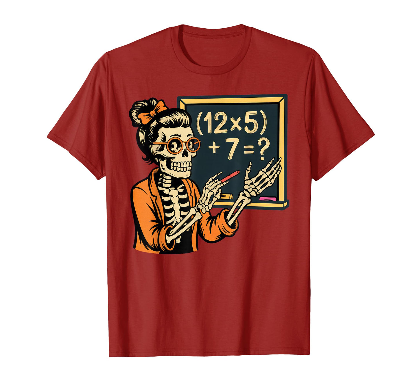 67 Teacher Halloween Skeleton T-Shirt