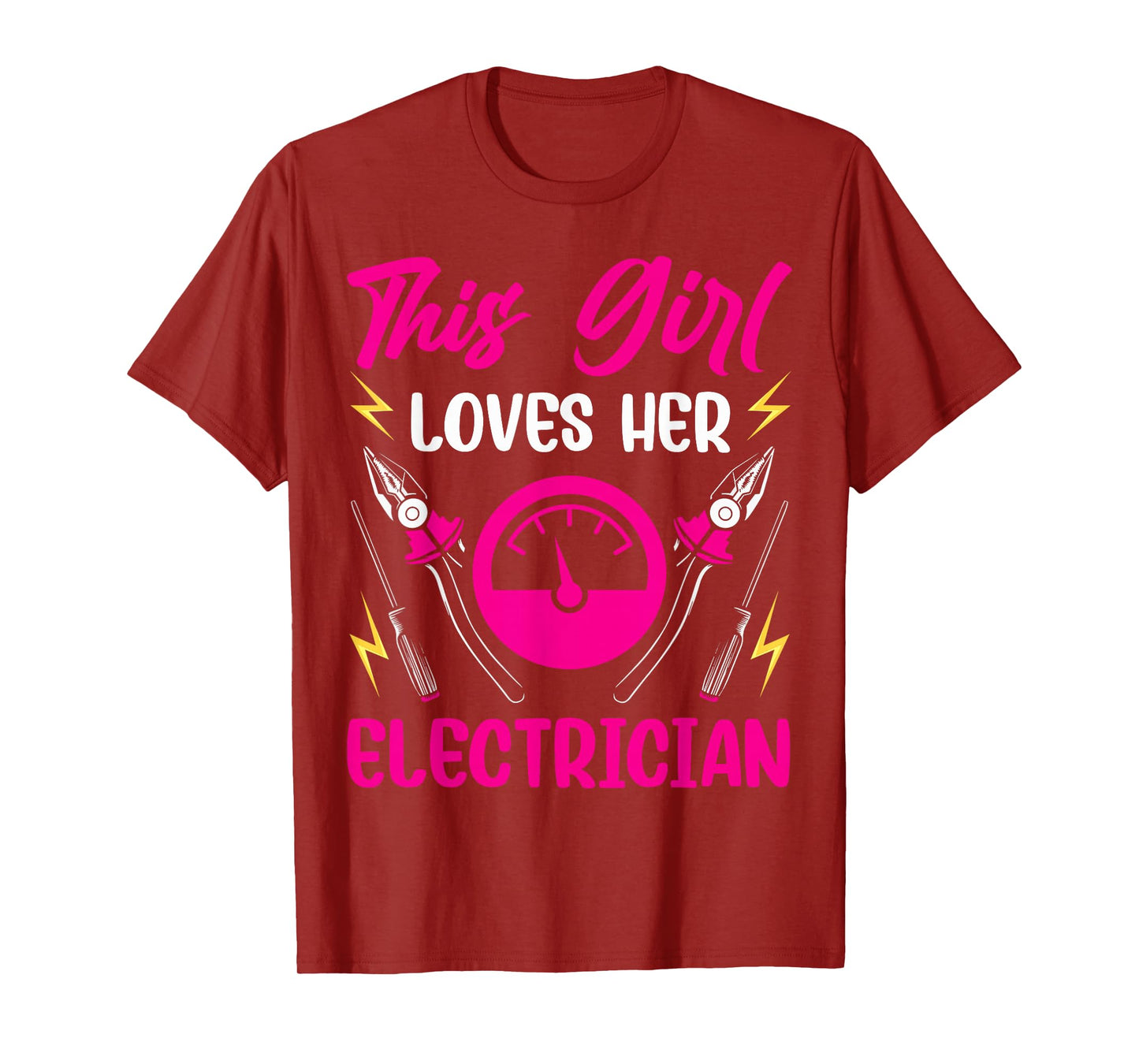I Love My Electrician Wife Girlfriend This Girl Loves Her T-Shirt