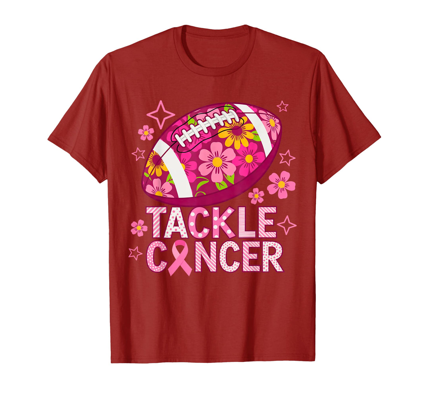 Breast Cancer Football Mom Sport Lovers Football Mama Season T-Shirt