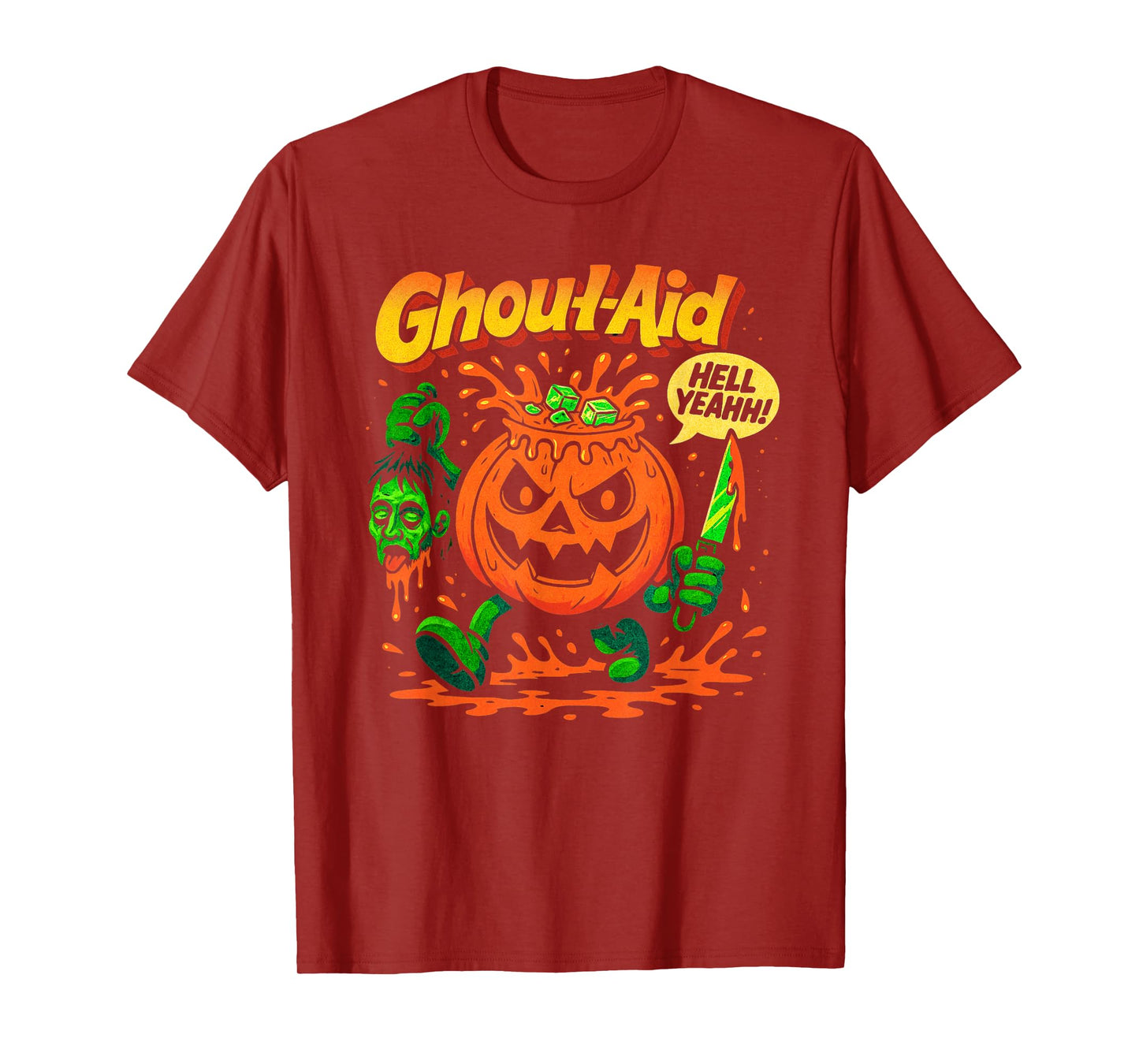Ghoul-Aid Pumpkin Halloween – Funny Scary Parody T-Shirt