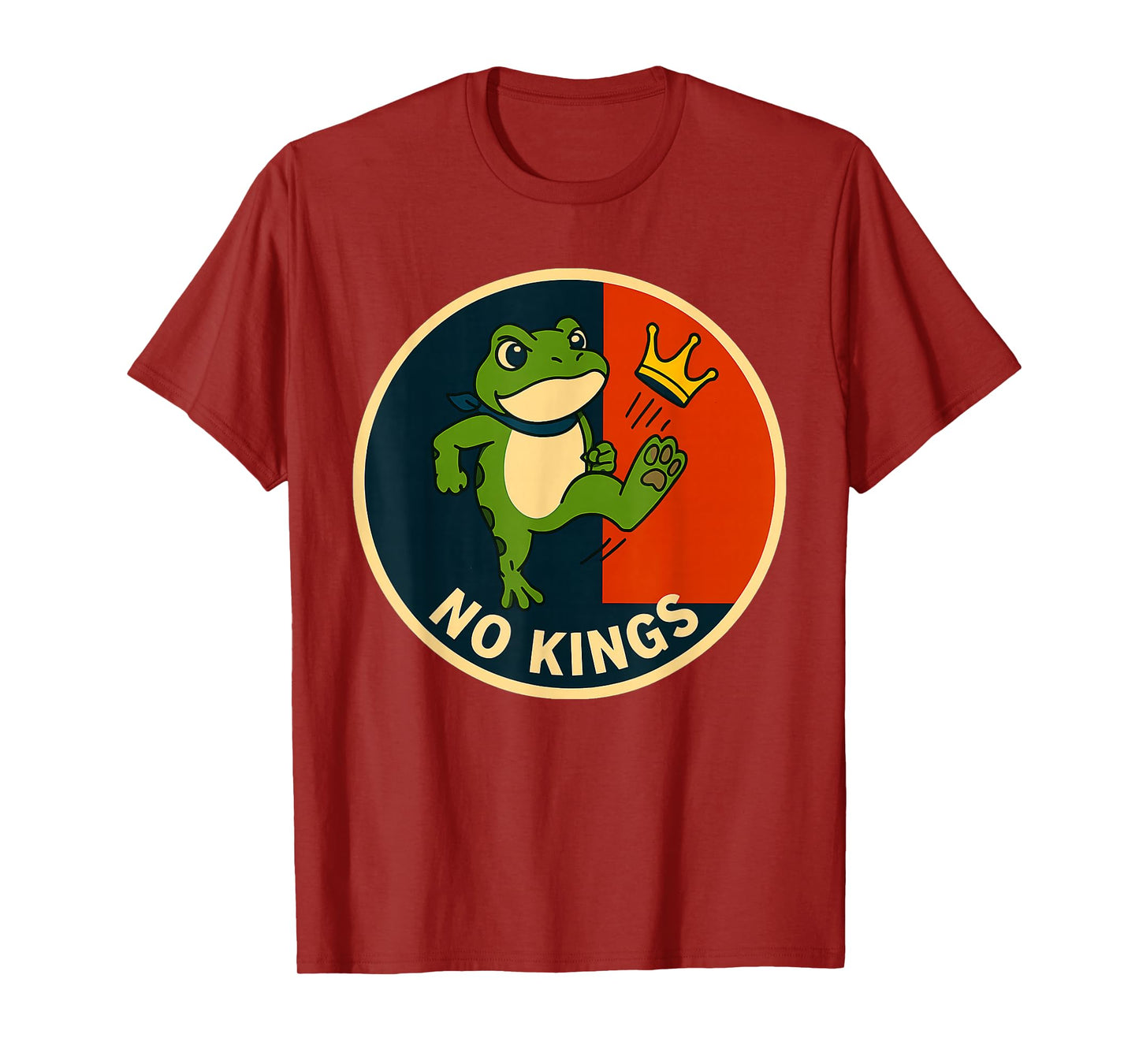 Frog No Kings Shirt Men Women No Kings in America T-Shirt